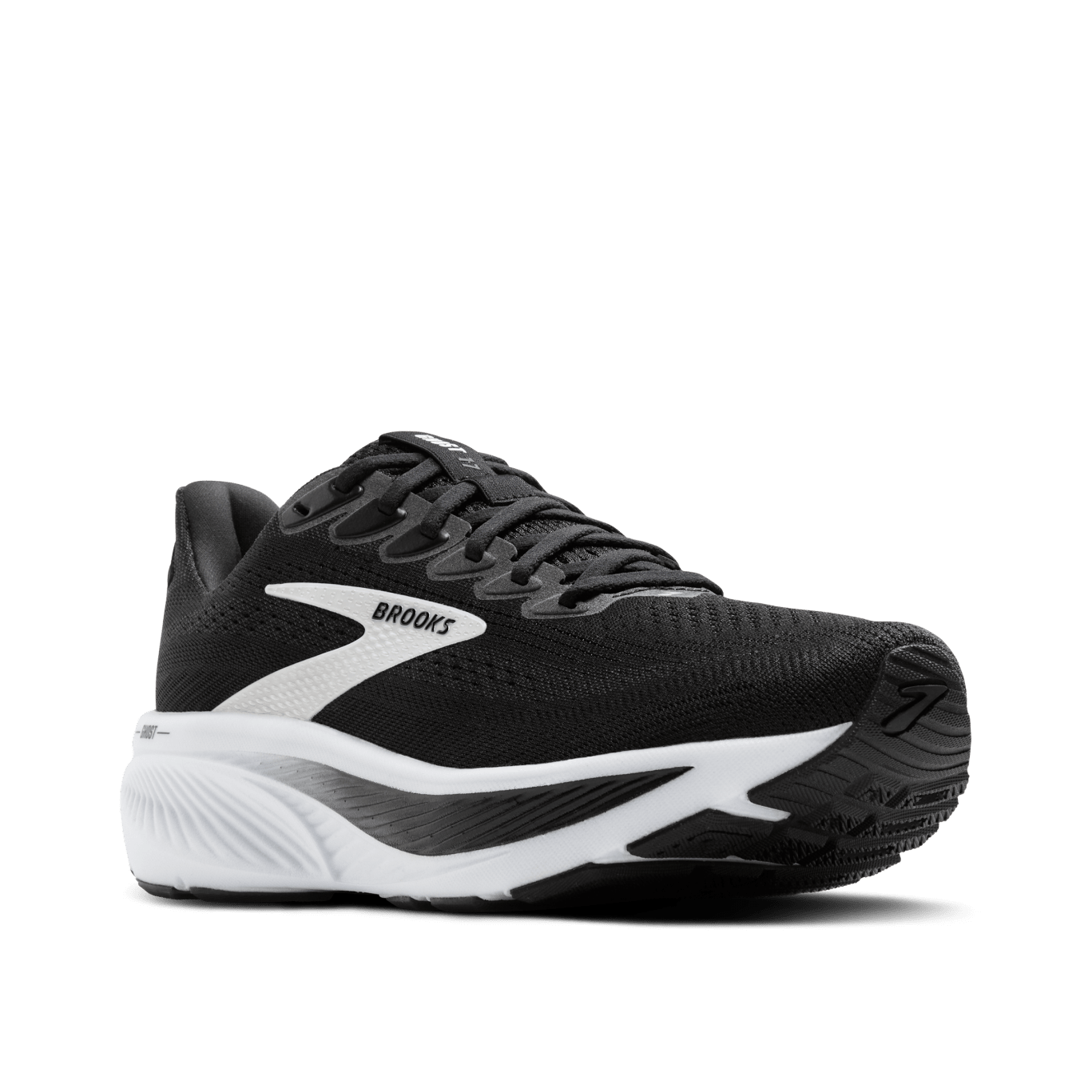 Brooks Ghost 17 Women's Running Shoes - D Width - Black/Grey/White - Lightweight Cushioned Sneakers for Road Running, Jogging & Gym Workouts