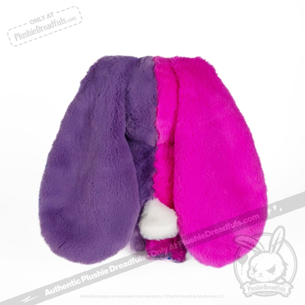 Plushie Dreadfuls Bi Bunny - Soft Stuffed Animal Toy for Kids, Cute Bunny Plushie for Gifts, Bedroom Decor & Anxiety Relief