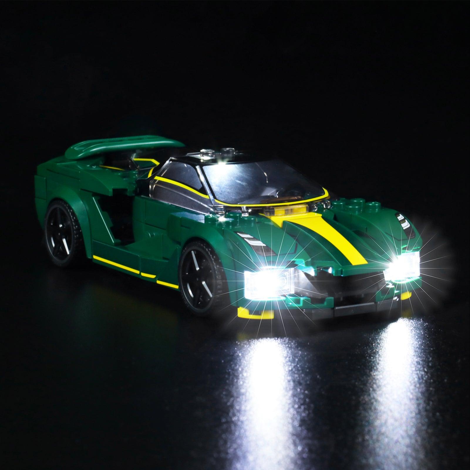 Lego Speed Champions Lotus Evija 76907 Light Kit - DIY Car Model Lighting Set for Building Blocks - Perfect for Night Display, Racing Collection & Gift Giving