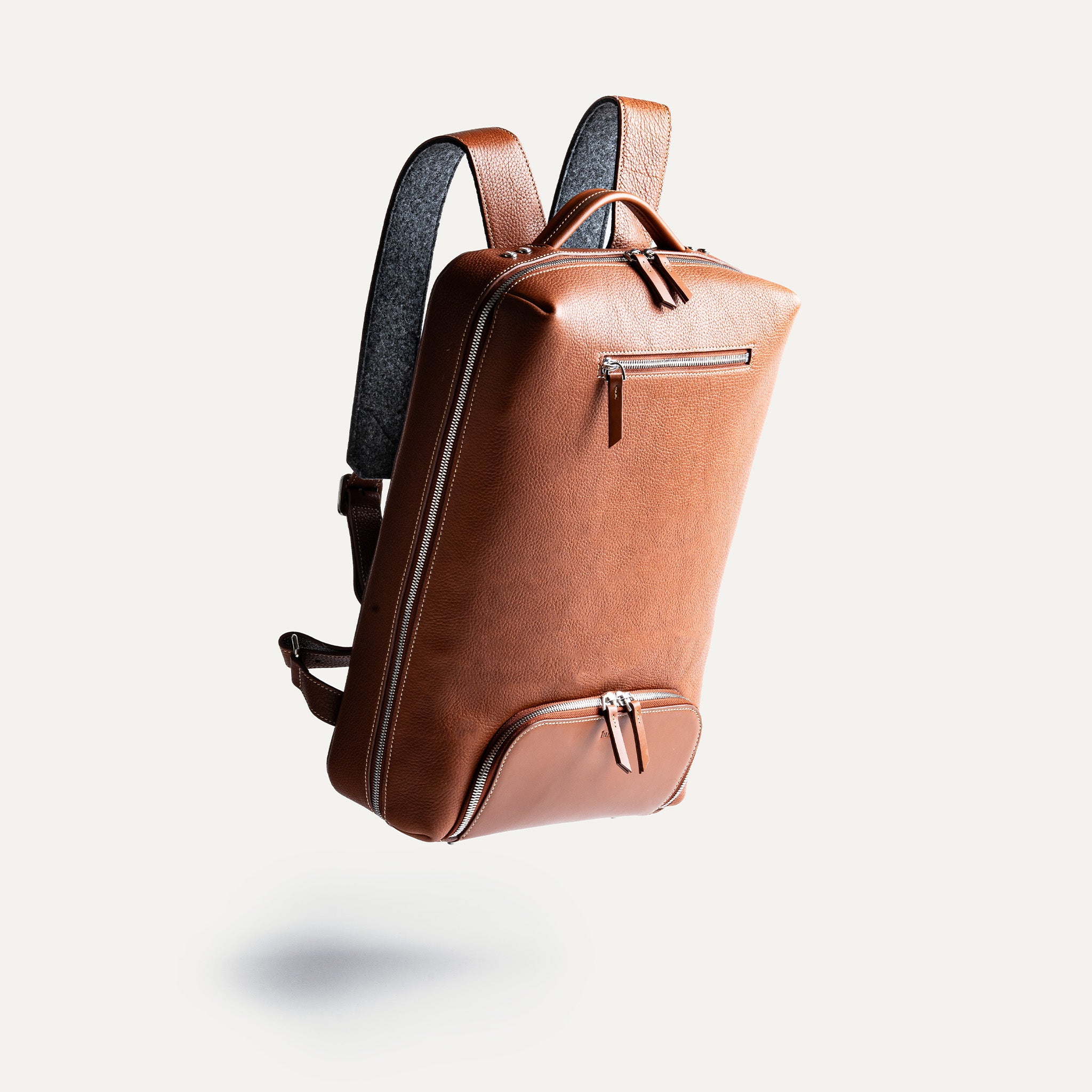 Giani Genuine Leather Cognac Grain Handbag - Stylish & Durable for Work, Travel & Everyday Use