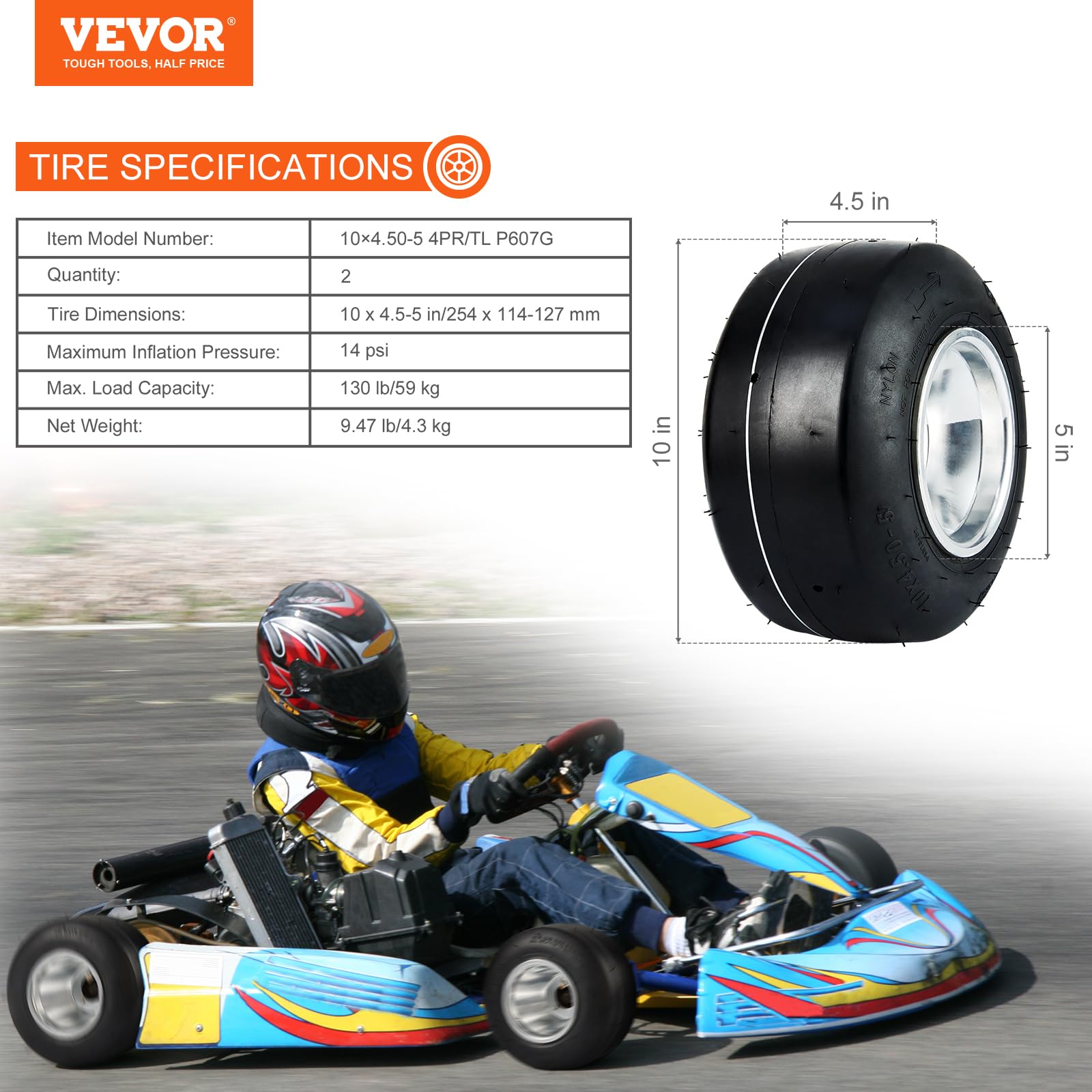 VEVOR 10x4.5-5