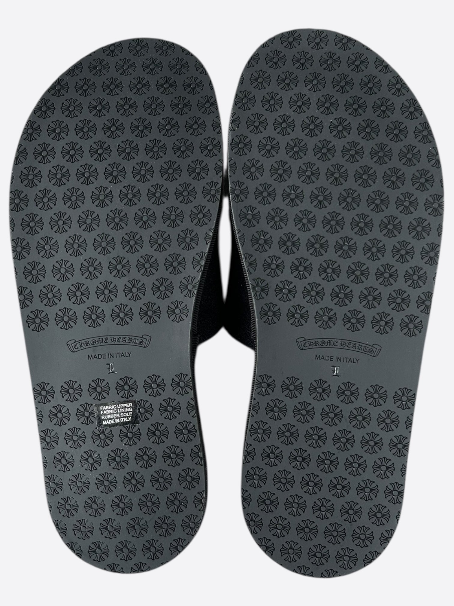Chrome Hearts Black & White Horseshoe Logo Slippers - Luxury Designer Slides for Men & Women | Perfect for Home, Lounge & Casual Outfits