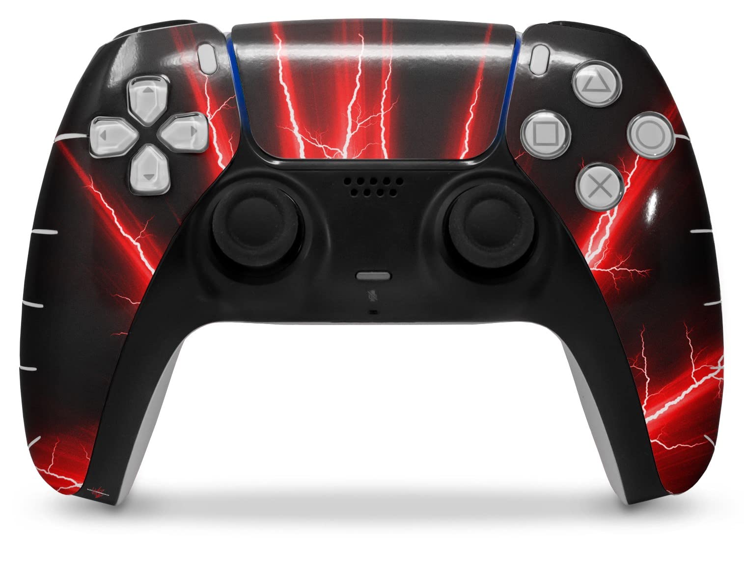 PS5 DualSense Controller Skin Wrap - Lightning Red for Gaming & Protection