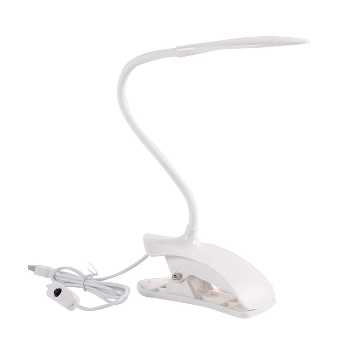 USB Clip-On LED Desk Lamp for Bedside, Study & Small Bedroom - Adjustable Reading Light with Eye Protection for Night Reading, Work & Dorm Room