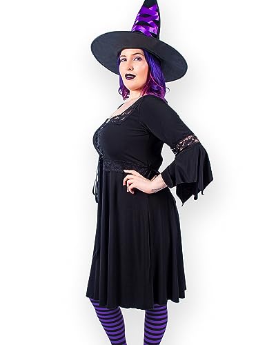 Black Renaissance Dress, Purple