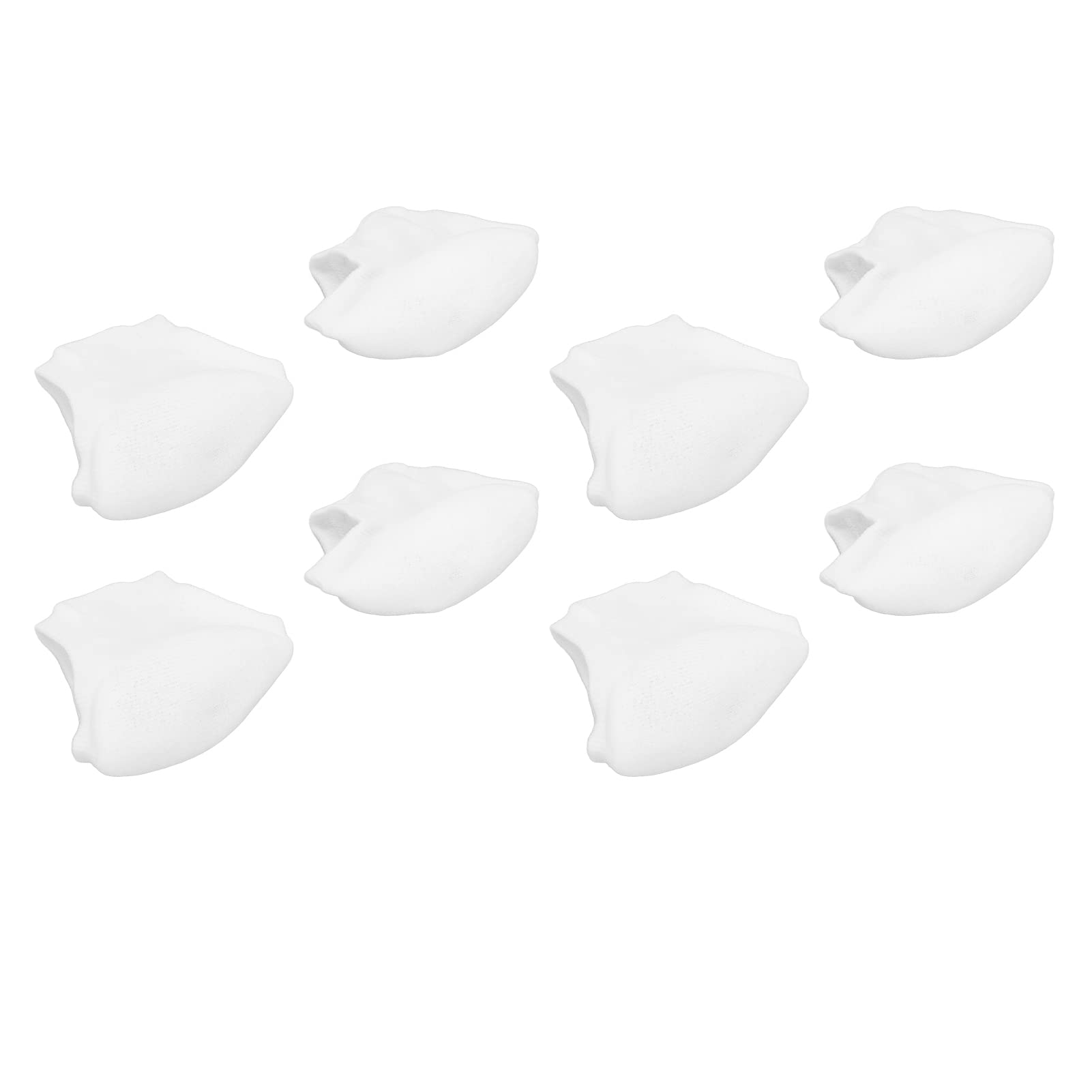 4 Pairs Moisturizing Spa Gel Socks for Cracked Heel Repair - Breathable Toeless Foot Care Socks for Dry Skin (White) | Perfect for Overnight Treatment, Pedicures & Relaxation at Home
