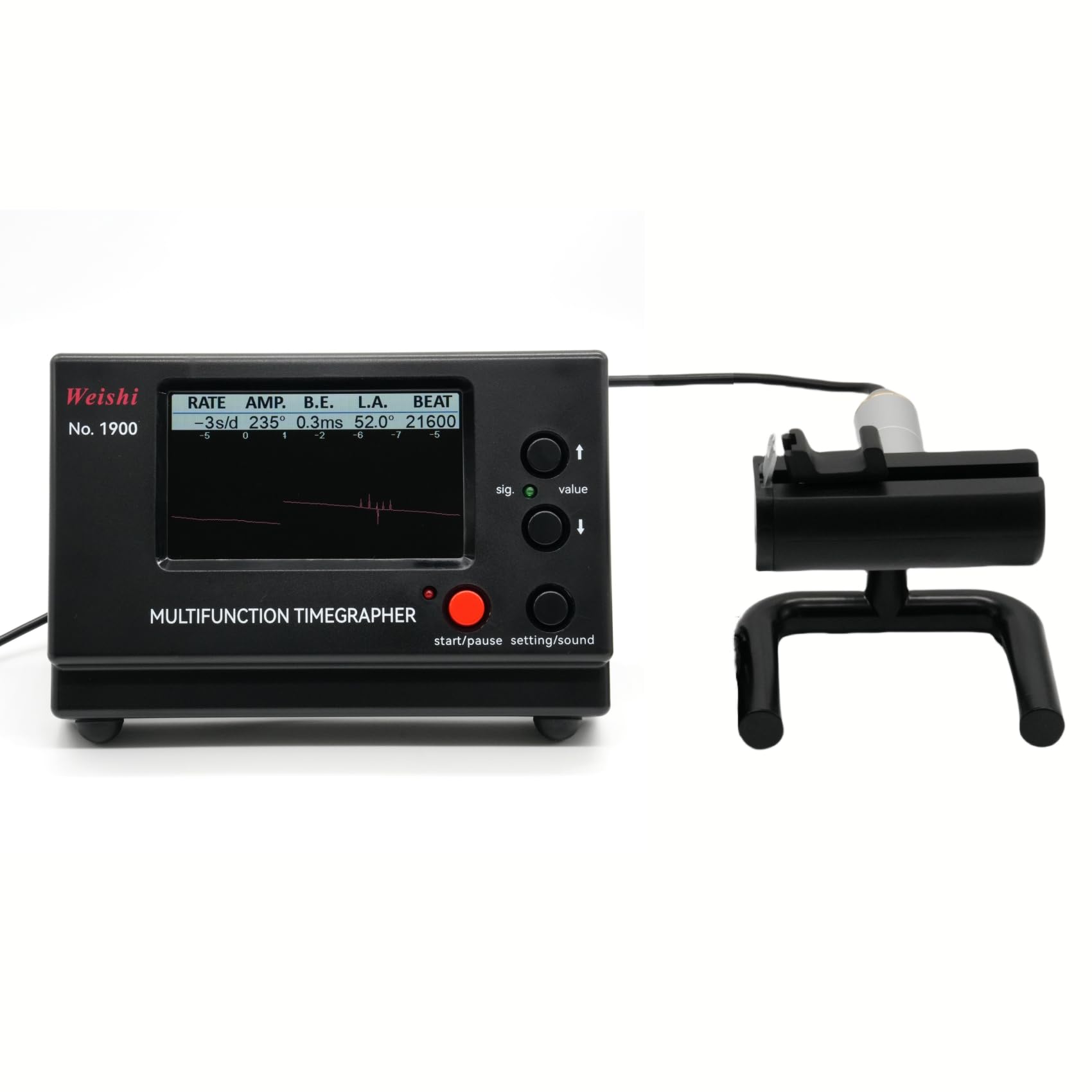 Professional No.1900 Watch Tester Timegrapher - Multifunctional Watch Timing Machine for Precision Calibration with LCD Display | Perfect for Watchmakers, Repair Shops & Enthusiasts
