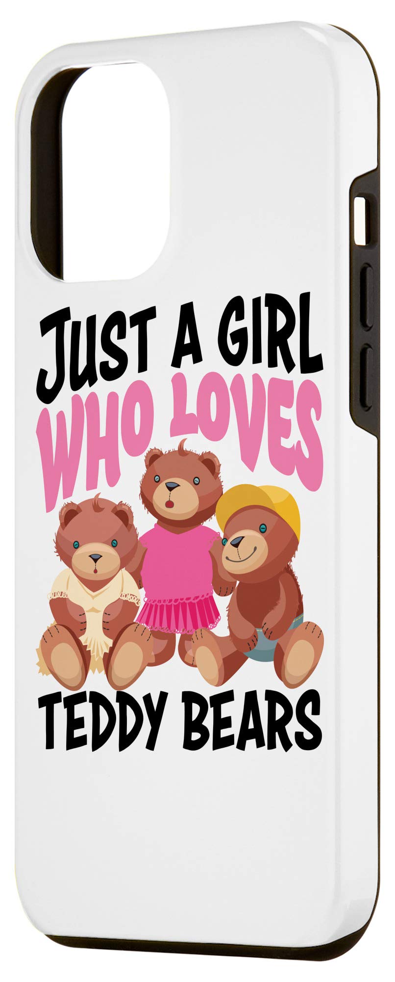 iPhone 12 Pro Max Teddy Bear Case - Cute Gift for Girls Who Love Plush Toys