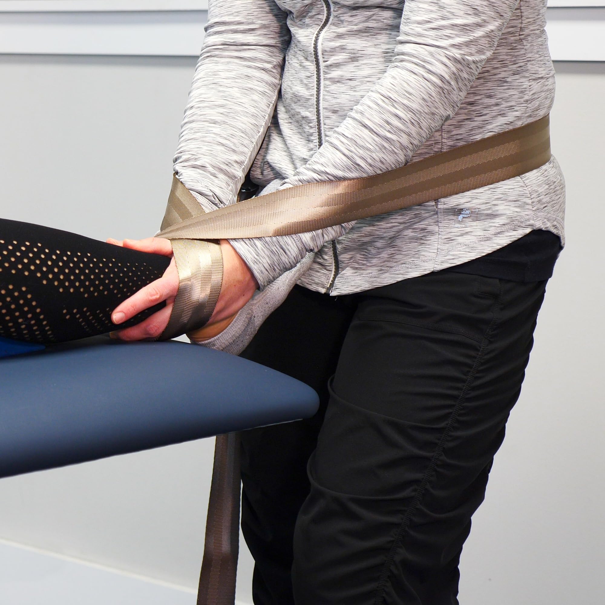 Durable Nylon Manual Therapy Strap with Release Buckle - 8' OPTP Mobilization Belt for Physical Therapy & Patient Rehabilitation - Perfect for Chiropractors, PTs & Home Recovery Use
