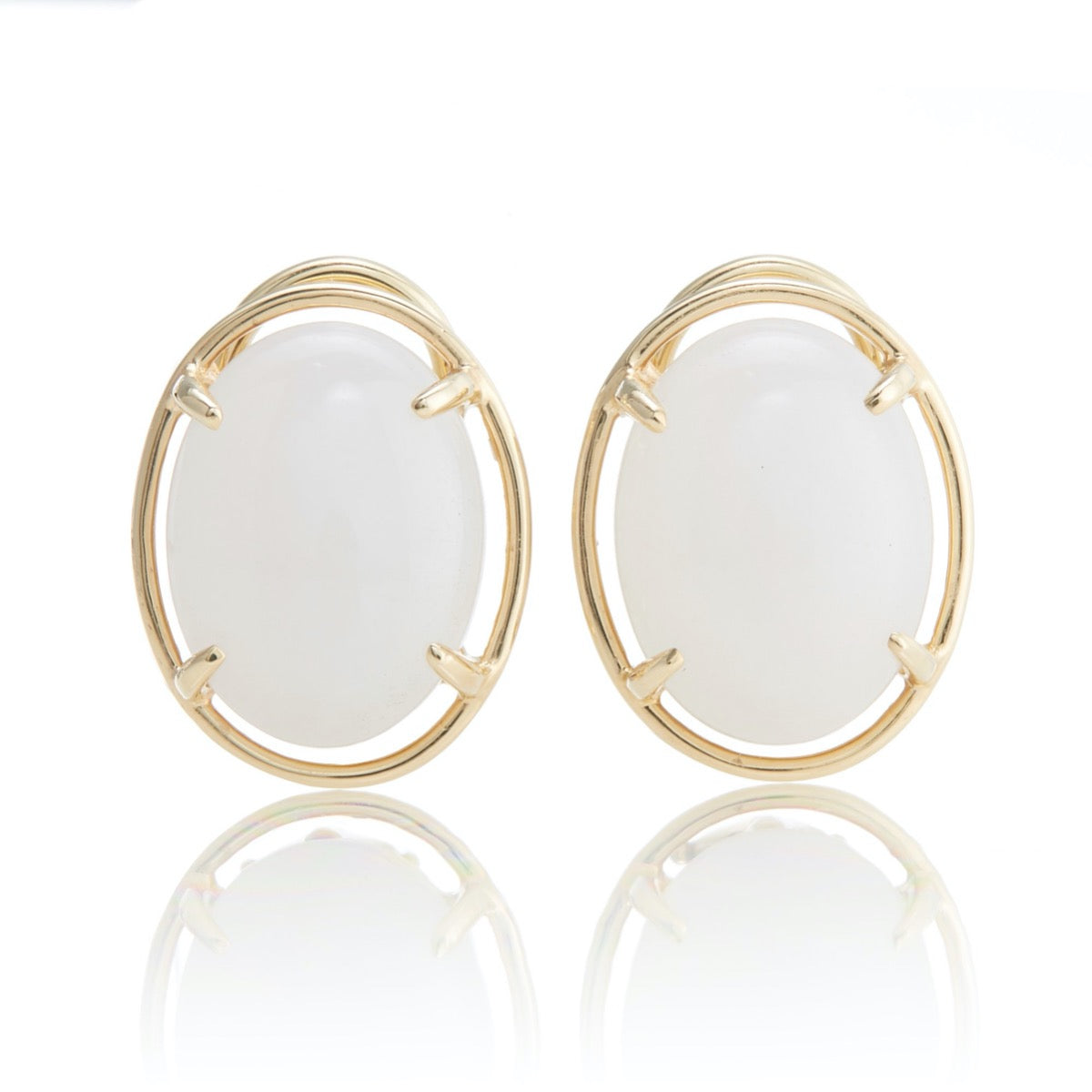 Elegant White Jade Peninsula Earrings – Handcrafted Dangle Earrings for Women | Perfect for Weddings, Parties & Special Occasions