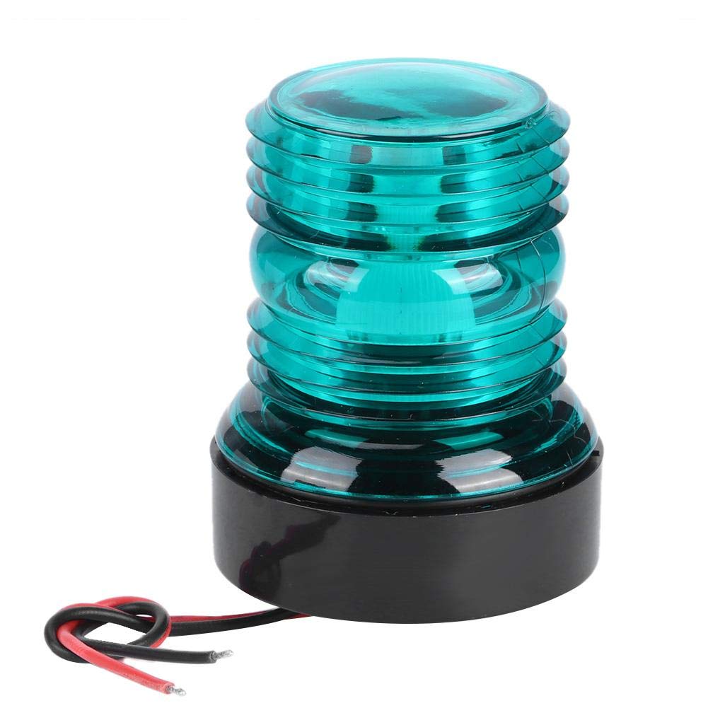 12V LED Marine Navigation Light - Waterproof Boat Anchor Lamp with Green Shell for Yachts & Boats | Perfect for Night Sailing, Fishing & Water Safety