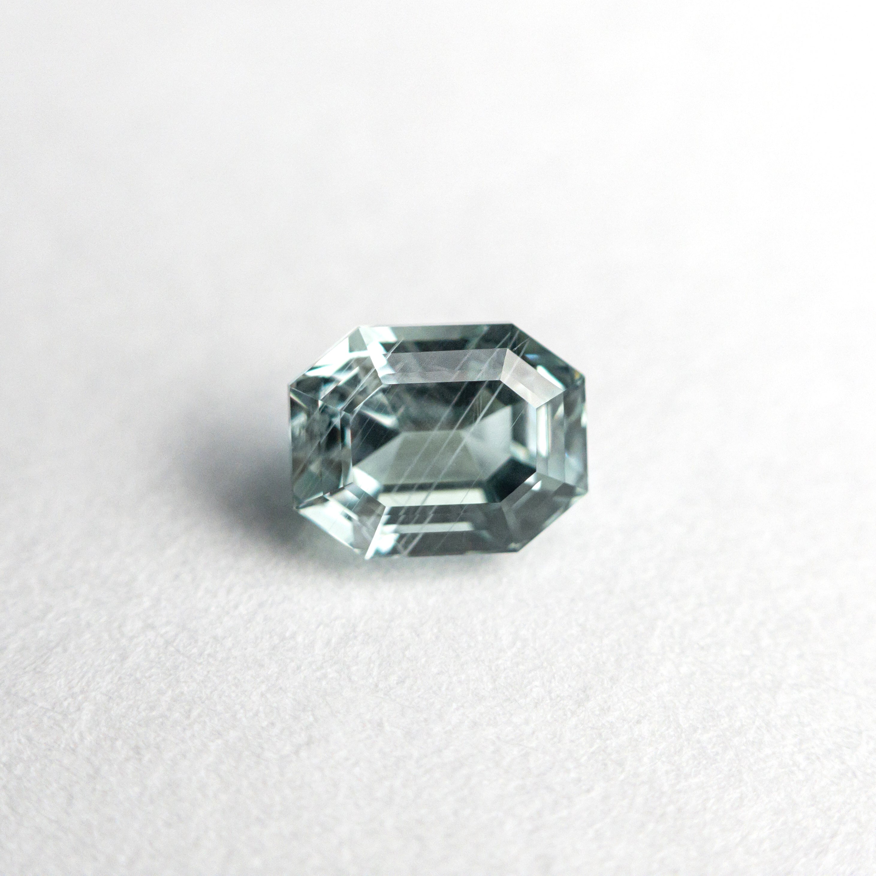 0.93ct Natural Blue Sapphire Gemstone - 5.50x4.29x3.85mm Step Cut Rectangle with Cut Corners for Engagement Rings & Fine Jewelry Making