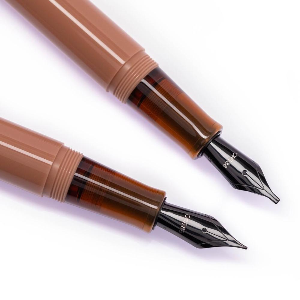 Opus 88 Fountain Pen Demo PVD Mocha Mousse (2025) - Premium Writing Instrument for Calligraphy, Journaling & Gift Giving