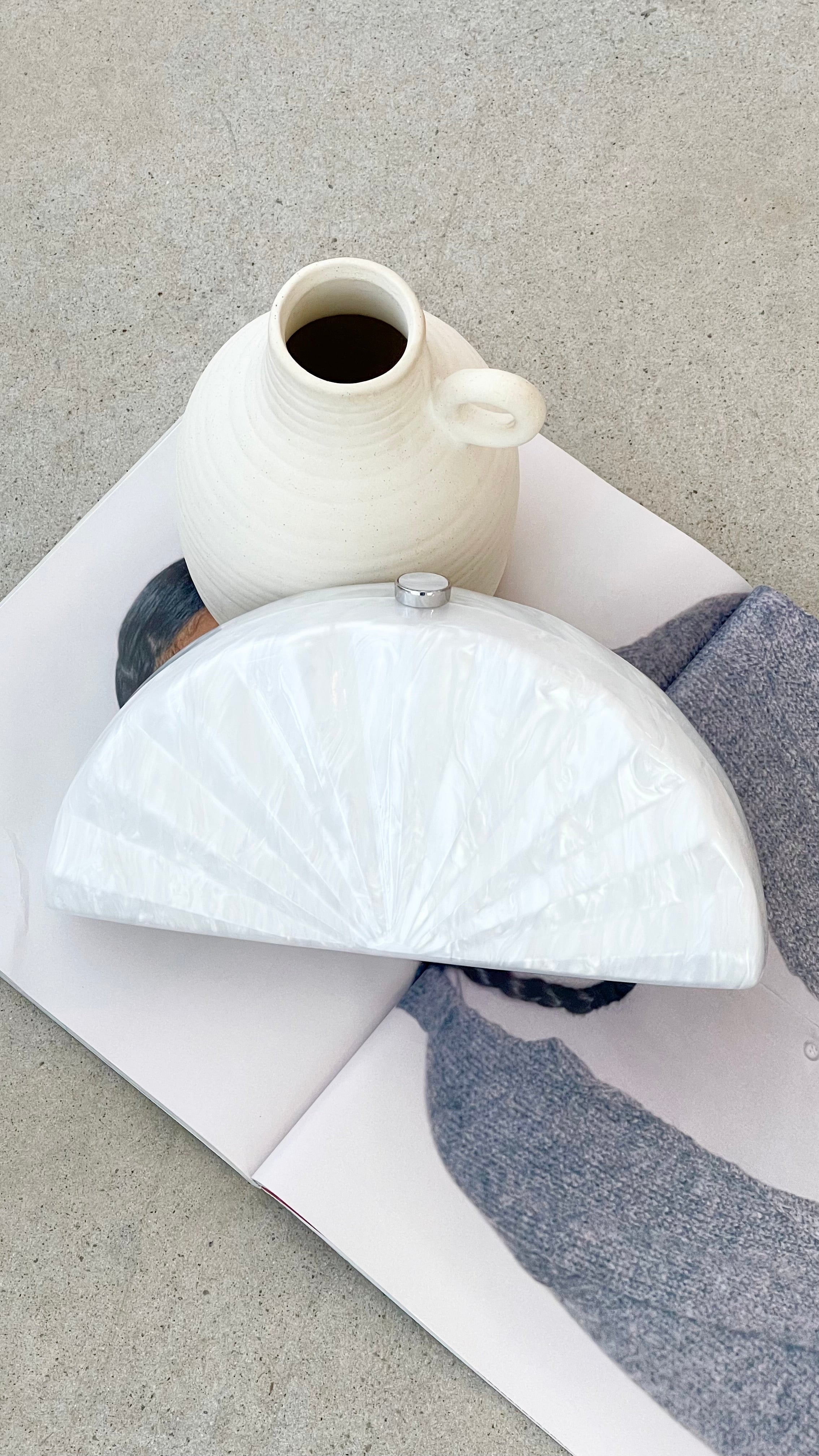Alexandra Pearl Clutch Bag - Elegant Evening Purse for Women, Perfect for Parties, Weddings & Special Occasions