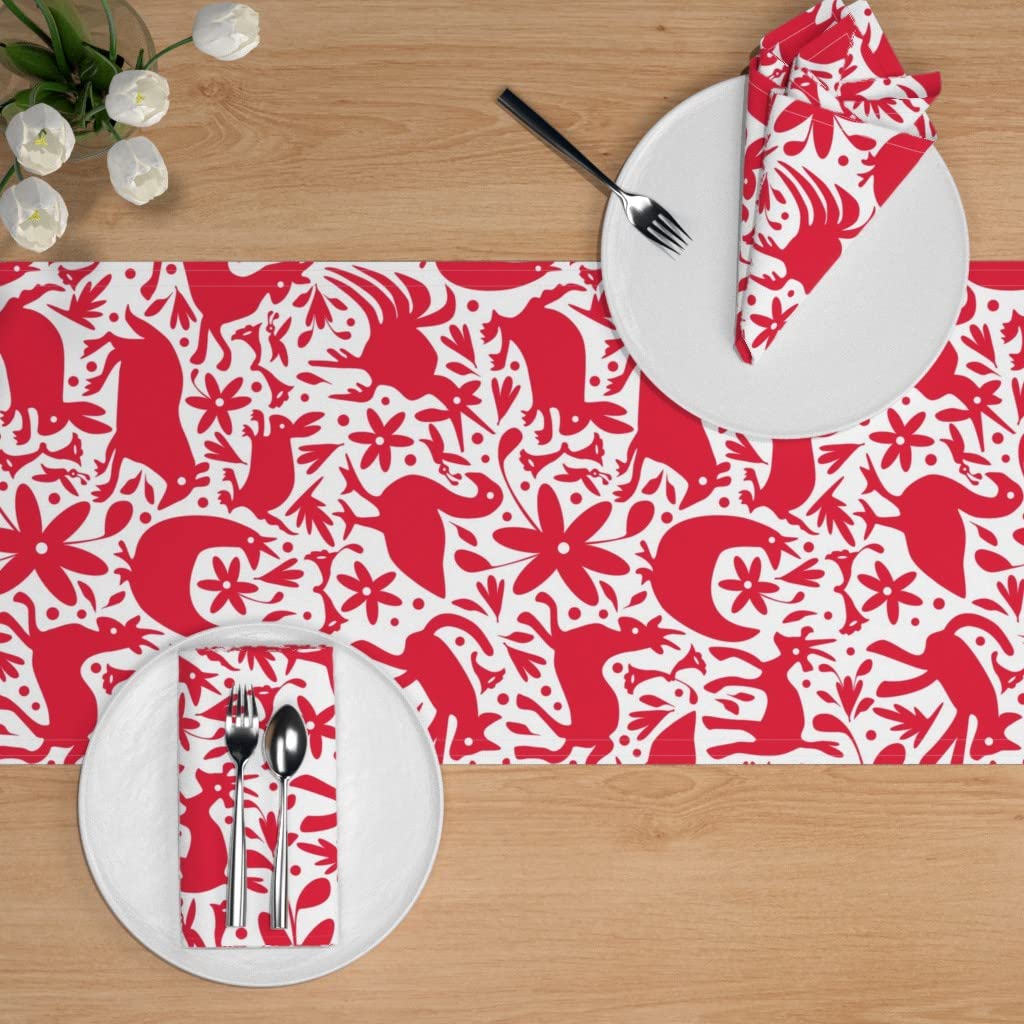 Custom Printed Cotton Sateen Table Runner 108