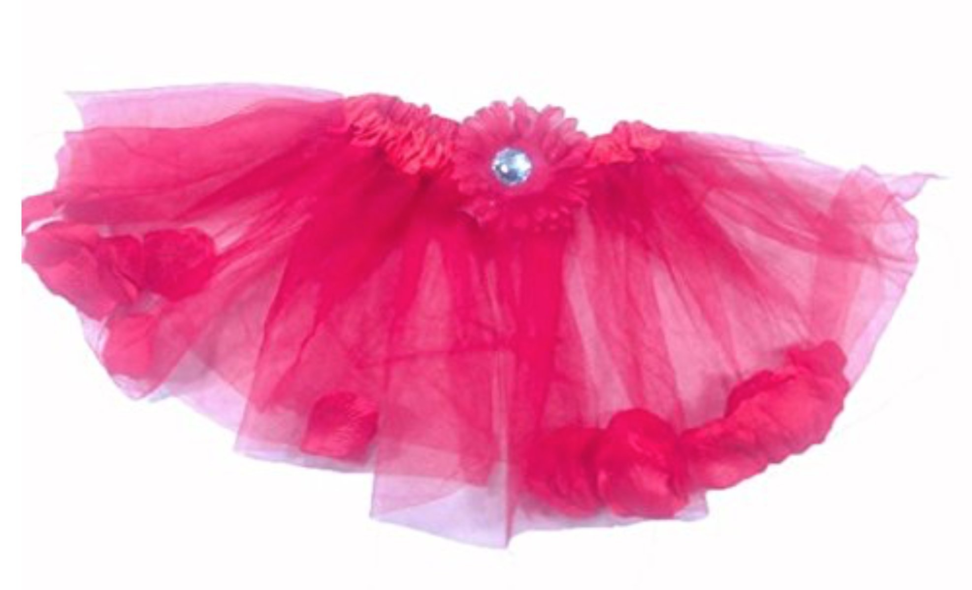 Wholesale Red Flower Girl Tutu Skirt - Elegant Ballet Dance Skirt for Kids, Toddlers & Babies - Perfect for Dance Recitals, Birthday Parties & Photo Shoots