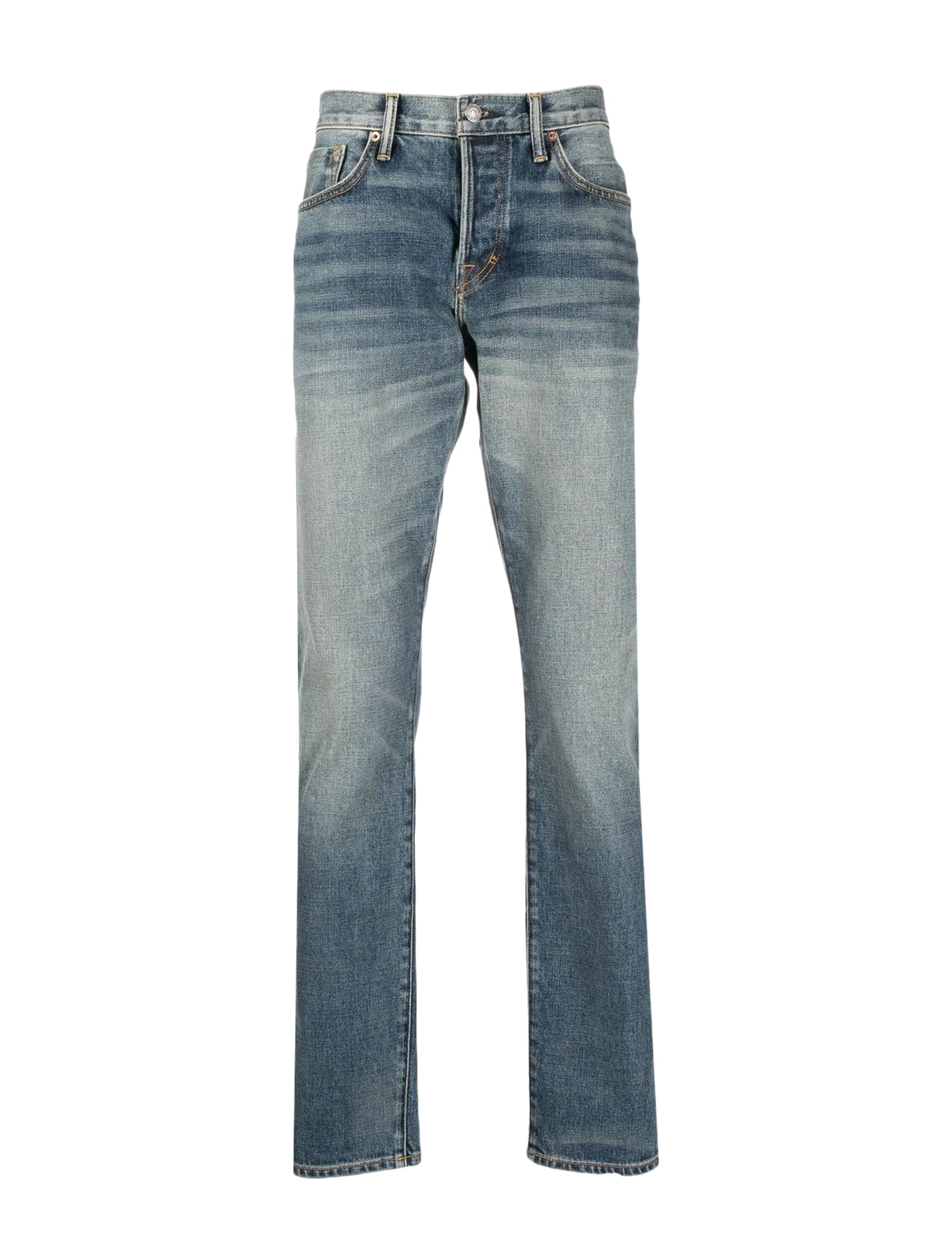 Tom Ford Denim Slim Fit Jeans for Men - Blue DPS001DMC008S23 HB407 - Stylish & Comfortable for Casual Wear, Night Out & Office