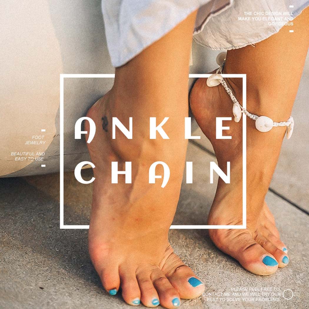 Boho Shell Anklet Foot Chain - Adjustable Rope Ankle Bracelet for Women | Summer Beach Jewelry | Perfect for Vacations, Music Festivals & Boho Fashion
