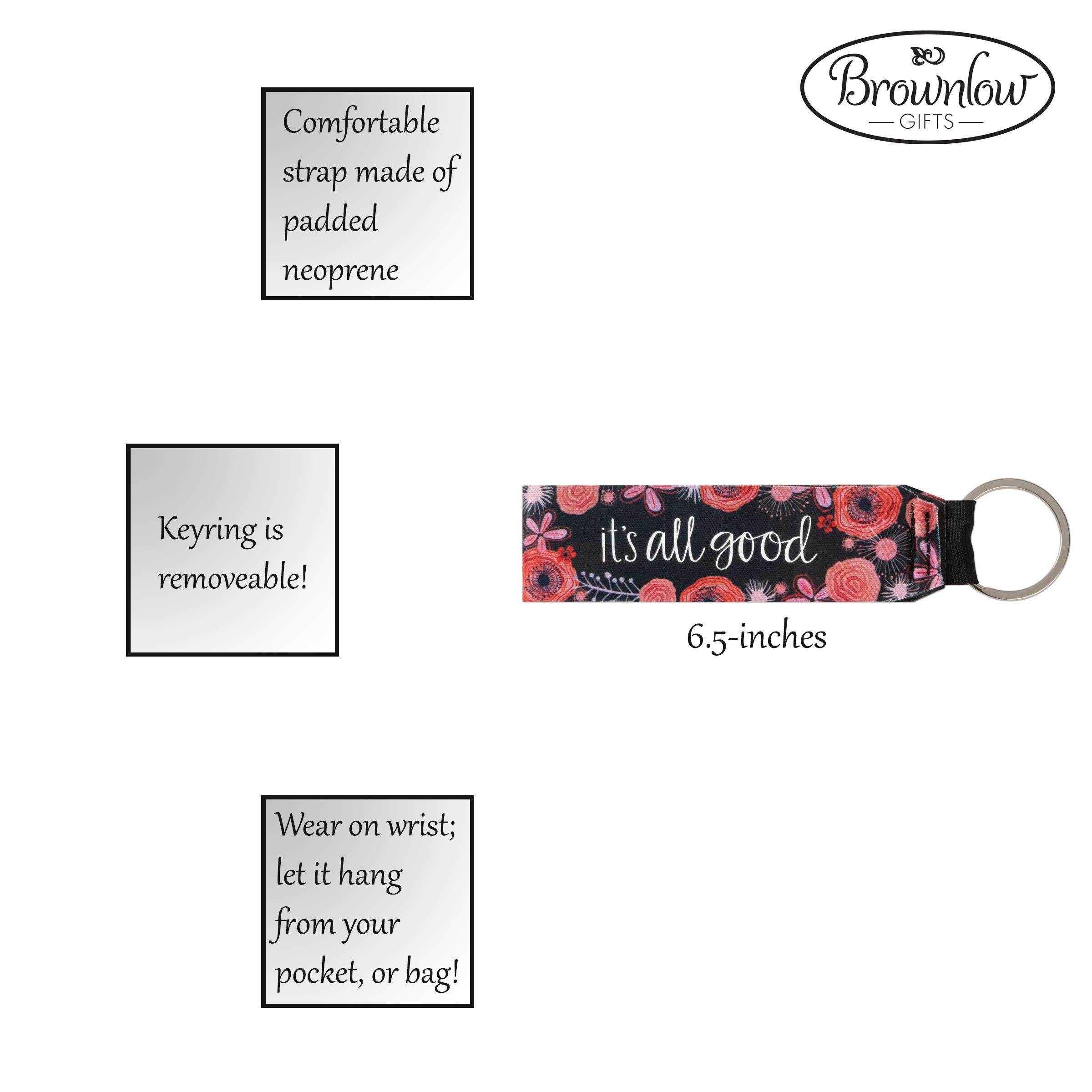 Simple Inspirations Wristlet Lanyard Keychain Holder - 6.5 Inch Stylish & Durable Key Organizer - Perfect for Keys, ID Badges, Work Access Cards & Small Essentials - Great for Office, School, Travel & Everyday Use