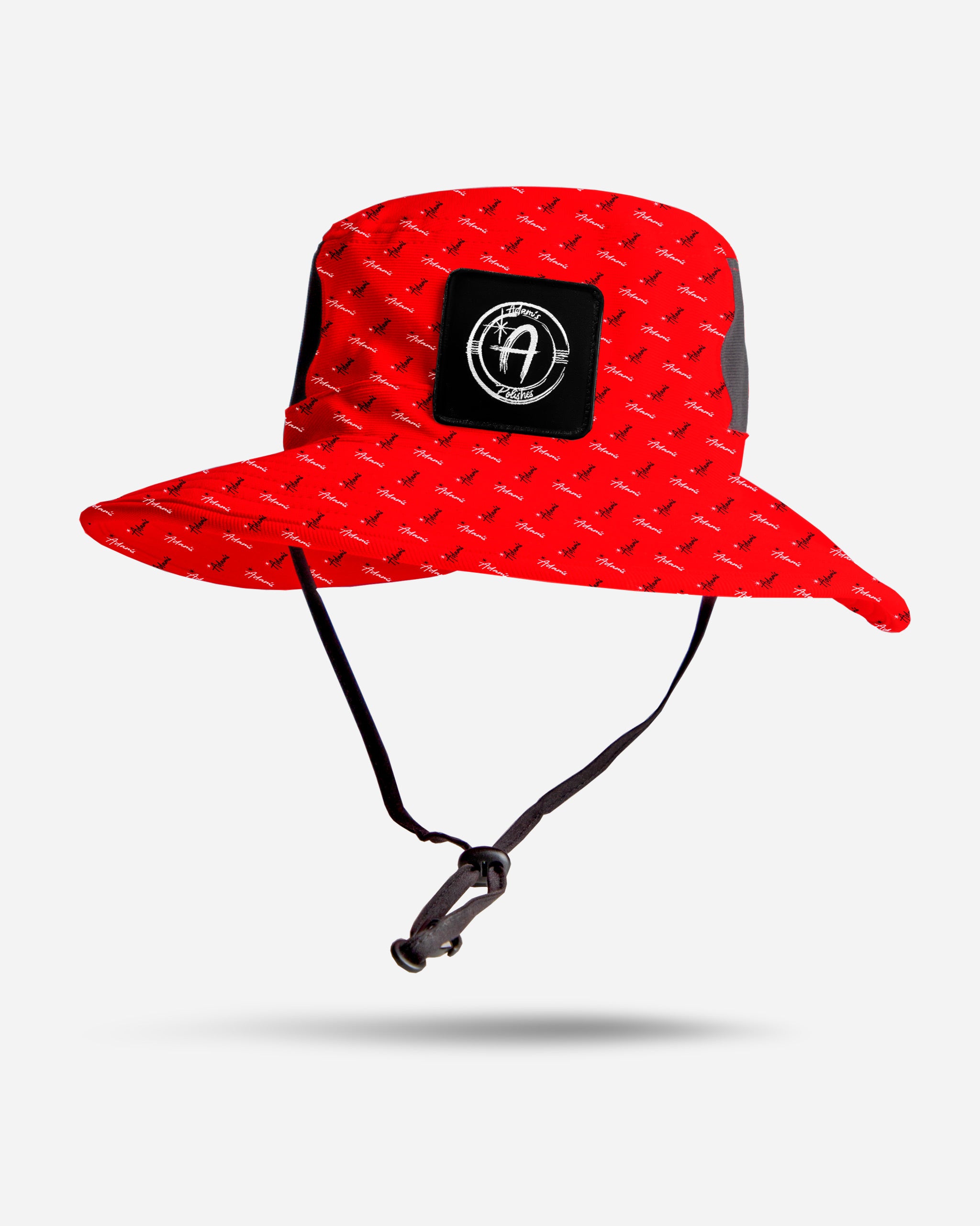 Adam's Red Repeat Bucket Hat for Men & Women - Sun Protection Outdoor Hats for Beach, Hiking, and Summer Fashion