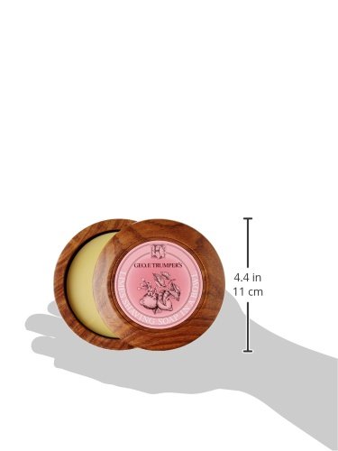 Geo F. Trumper Limes Shaving Soap in Wooden Bowl - Premium Men's Grooming Product for Sensitive Skin - Perfect for Classic Wet Shaving & Luxury Bathroom Decor