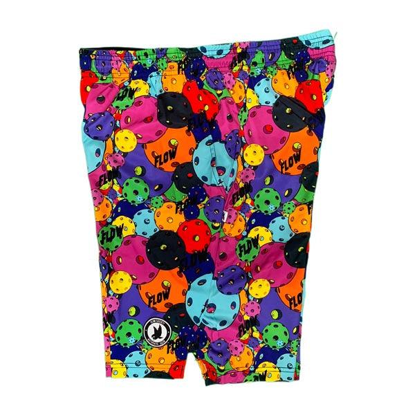 Men's Neon Motley Pickleball Shorts - Breathable Quick-Dry Athletic Shorts for Pickleball & Tennis | Perfect for Summer Sports & Outdoor Activities