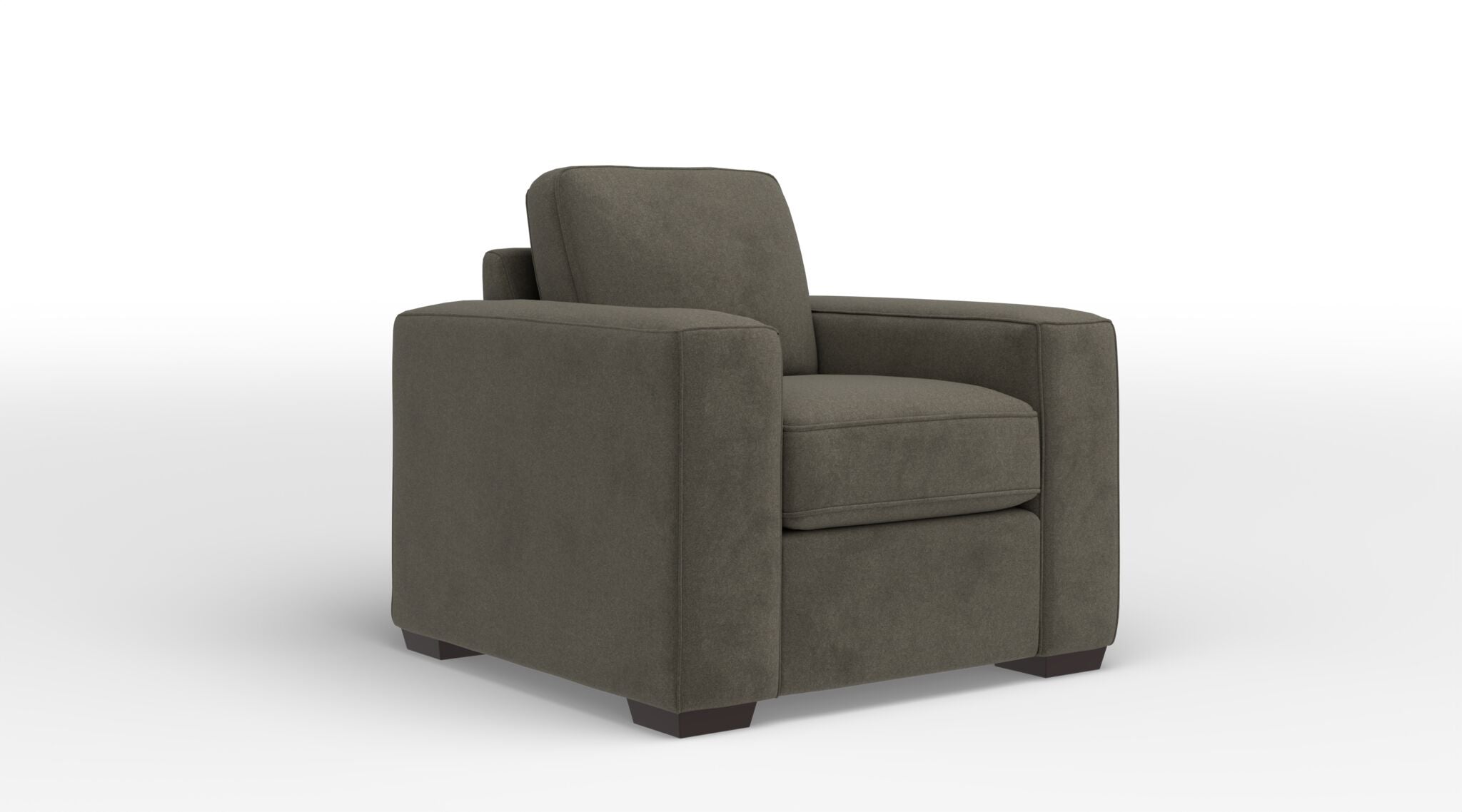 Celeste Chair - Modern Brown Accent Chair for Living Room, Bedroom, or Office - Comfortable Upholstered Armchair with Sturdy Wooden Legs - Perfect for Reading, Relaxing, and Home Decor