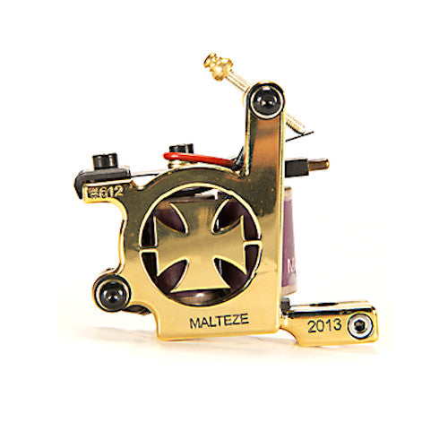 Metallica Gun Brass Maltese Cross Shader - Heavy Metal Pendant for Men, Gothic Jewelry, Biker Accessories - Perfect for Necklaces, Keychains & Rocker Fashion
