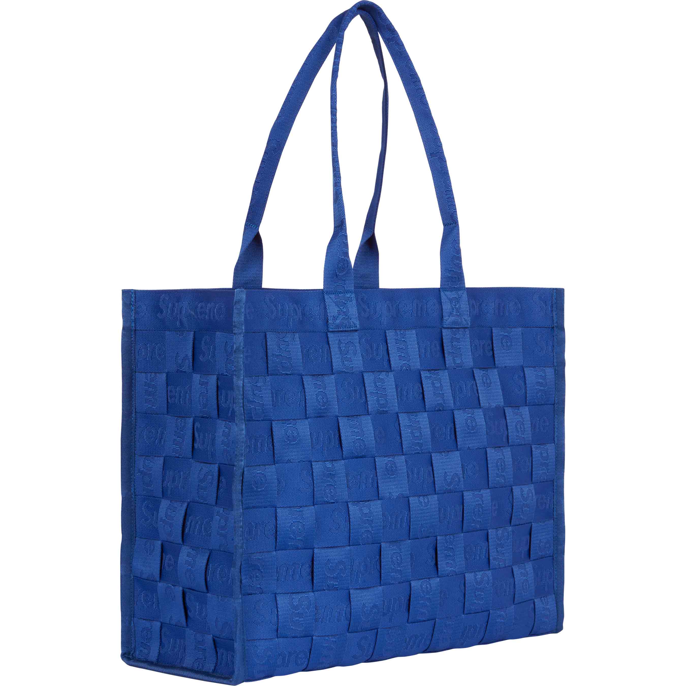Supreme Woven Tote Bag Royal Blue - Stylish Reusable Shopping Tote for Women, Beach, Grocery & Everyday Use