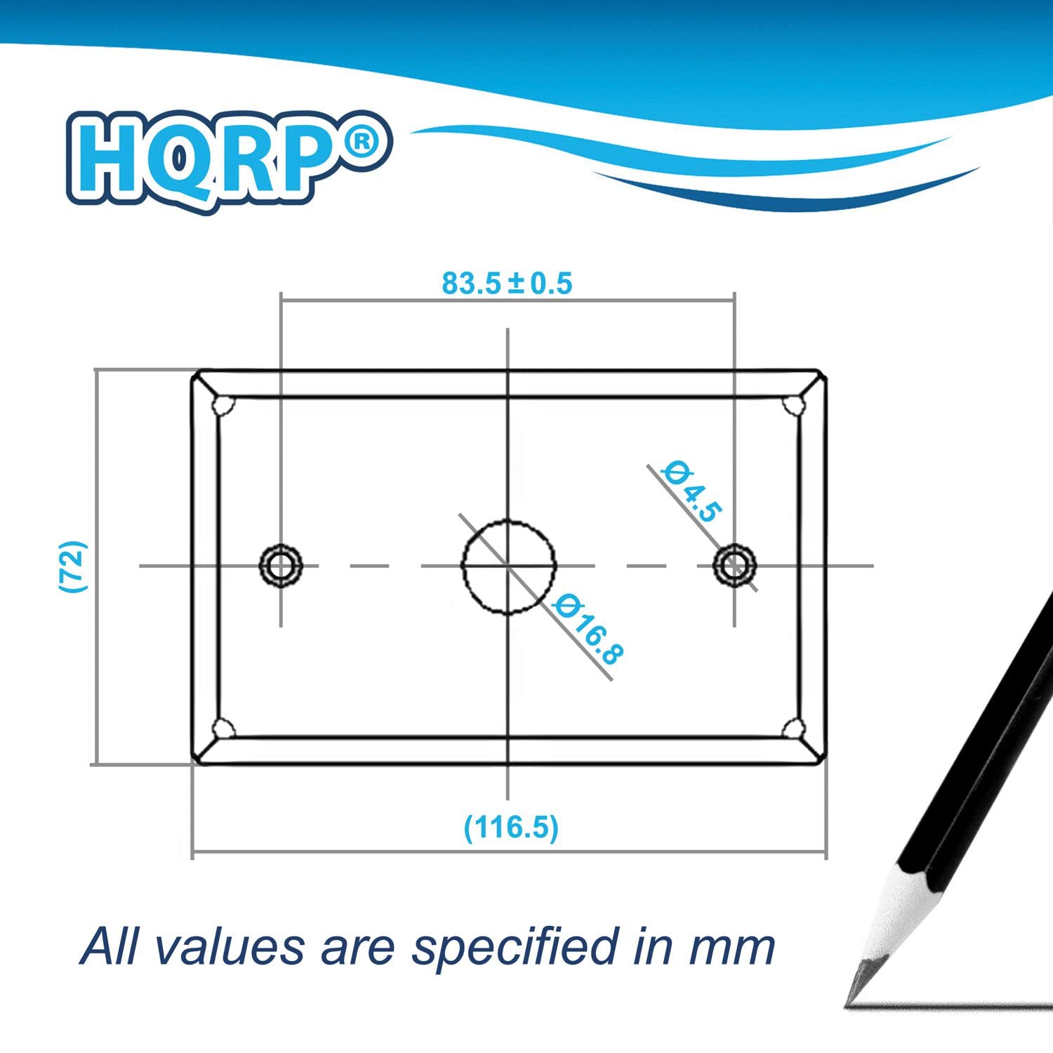 HQRP Photocell Thermal Light Sensor with Wall Plate - Dusk to Dawn Wire-in Switch for Outdoor Lighting - Photoelectric Control for Garage Lights, Barn Lights, Street Lights - Weatherproof & Energy Saving (Perfect for Driveways, Gardens & Security Lighting)