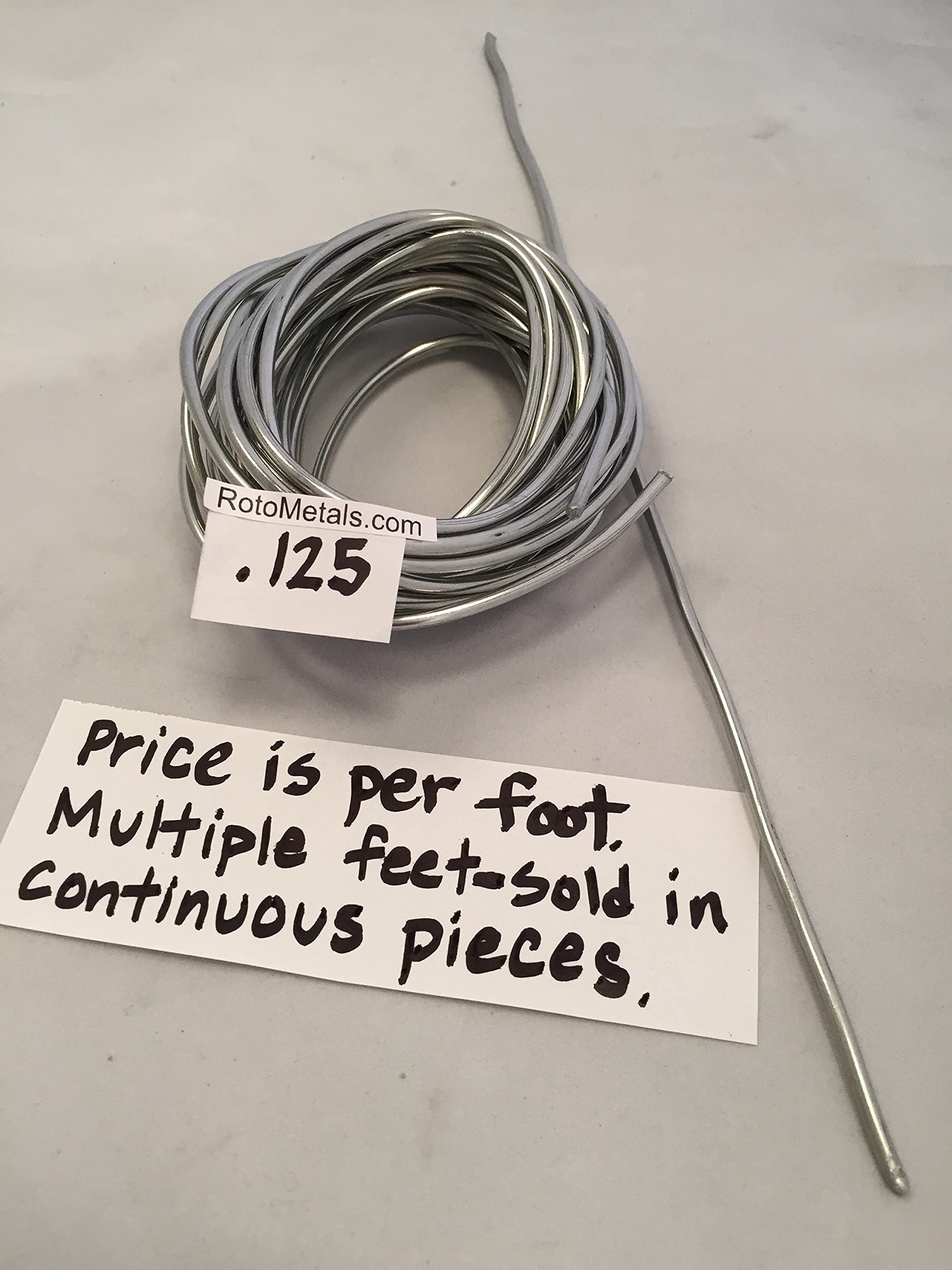 99.9% Pure Zinc Wire - 0.125 Inch Diameter High Purity Craft Wire for Jewelry Making, Metal Casting & DIY Projects - Perfect for Soldering, Electroplating and Artistic Creations