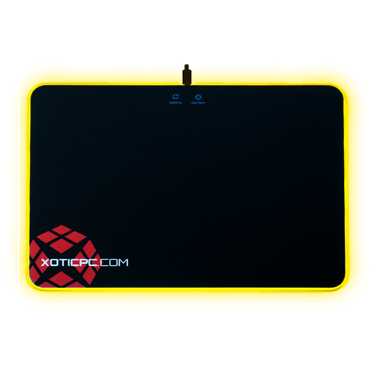 XOTIC PC RGB Gaming Mouse Pad - Large Extended LED Glowing Mousepad with Non-Slip Base for PC, Laptop, Computer Gamers - Perfect for FPS, MOBA, and Office Work
