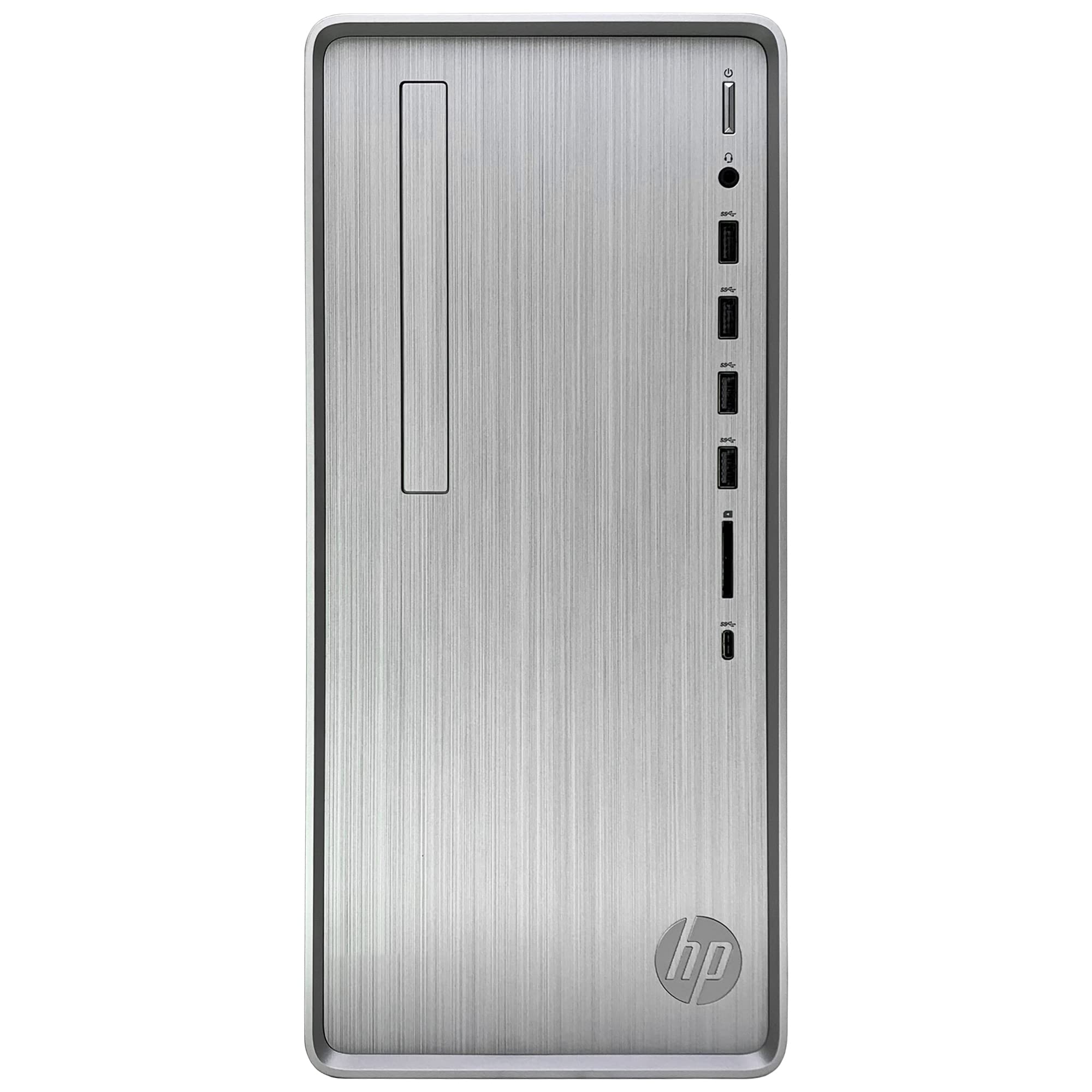 HP Pavilion TP01 Tower Desktop Computer - AMD Ryzen 3 5300G 4-Core Processor (Up to 4.2GHz), 64GB DDR4 RAM, 2TB NVMe SSD + 6TB HDD, AMD Radeon Graphics, Windows 11 Home - Perfect for Home Office, Gaming & Content Creation