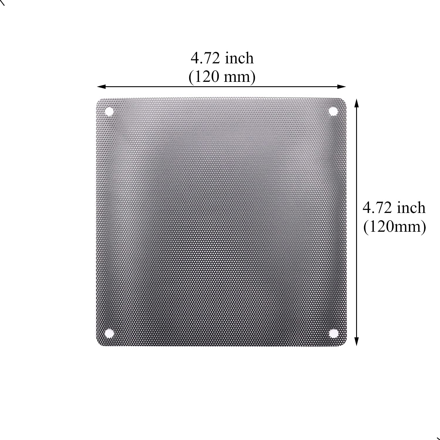12 Pack 120mm PVC Black PC Case Fan Dust Filter - Dustproof Mesh Cover for Computer Cooling, Gaming PC, and Server Use