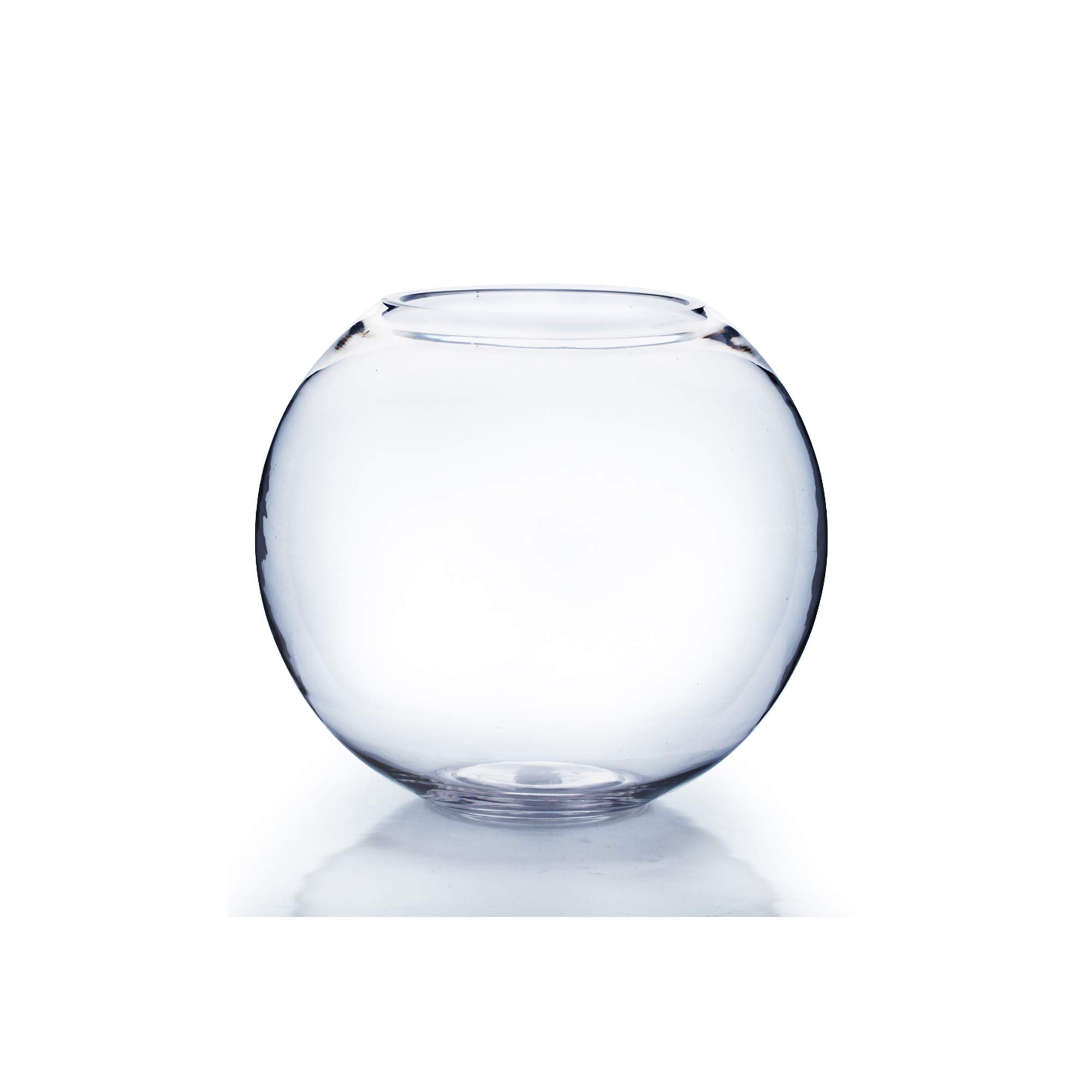 6 Inch Clear Glass Bubble Bowl Vase - 5