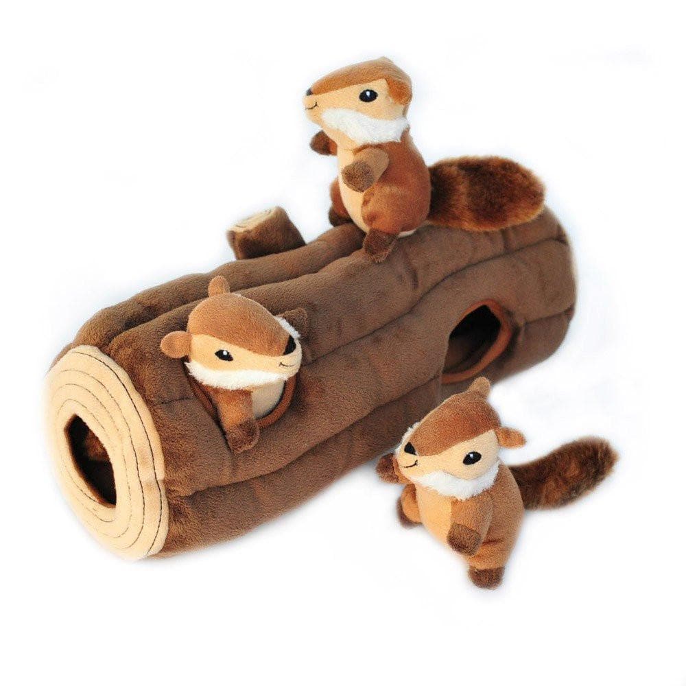 Extra Large Zippy Burrow Log for Chipmunks & Squirrels - Fun Hideout & Play Tunnel for Small Pets - Perfect for Hamsters, Gerbils & Rodents in Cages or Playpens