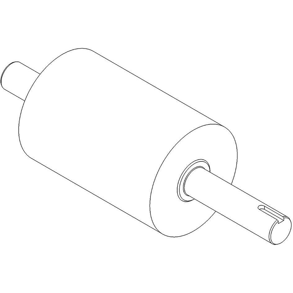 Triminator Buckmaster Bottom Roller and Shaft - Heavy Duty Trimming Machine Replacement Part for Cannabis Harvesting & Processing