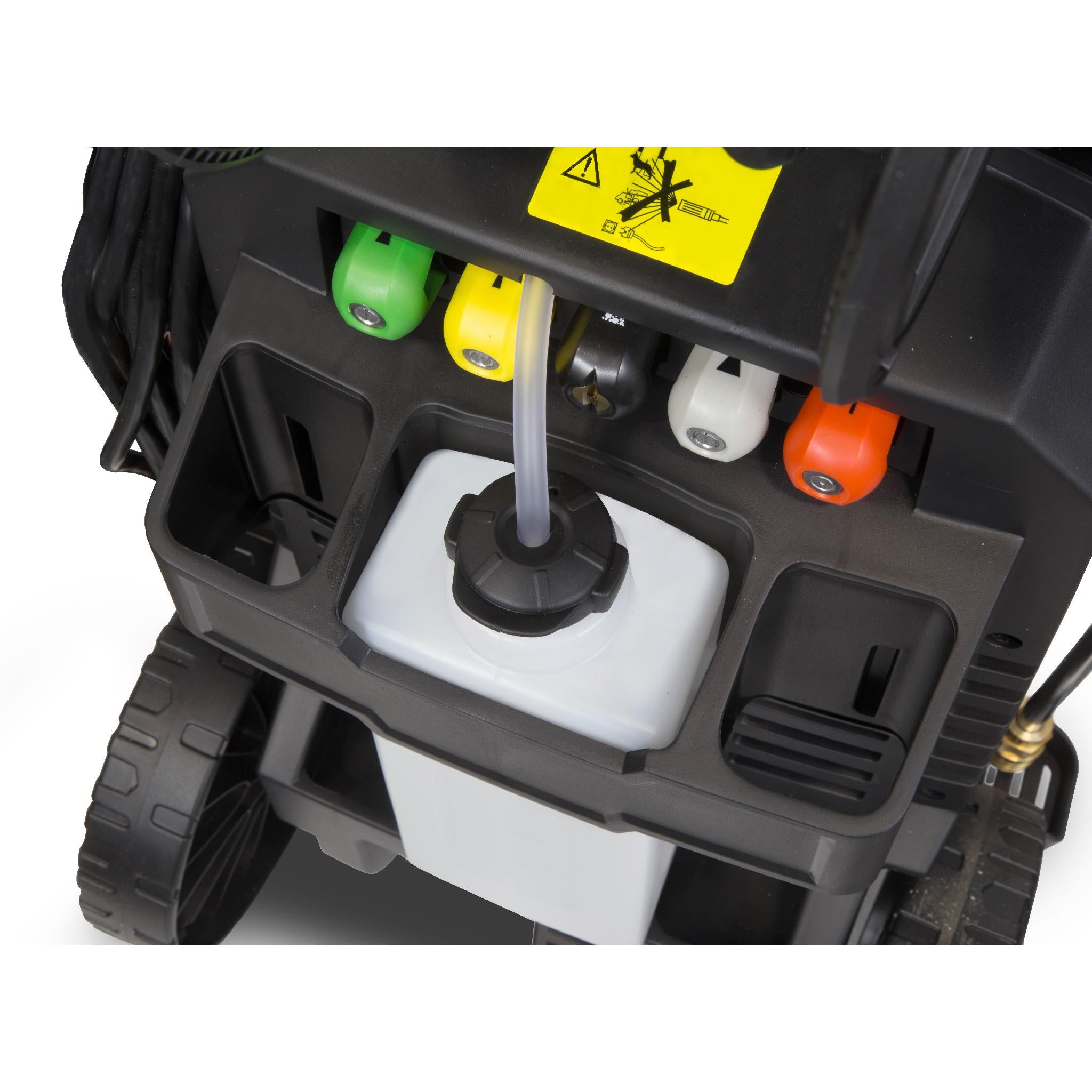 WEN PW21 2030 PSI 1.76 GPM 14.5 Amp Electric Pressure Washer with Adjustable Detergent & Hose Reel - Perfect for Home Cleaning, Driveway Washing, and Outdoor Maintenance