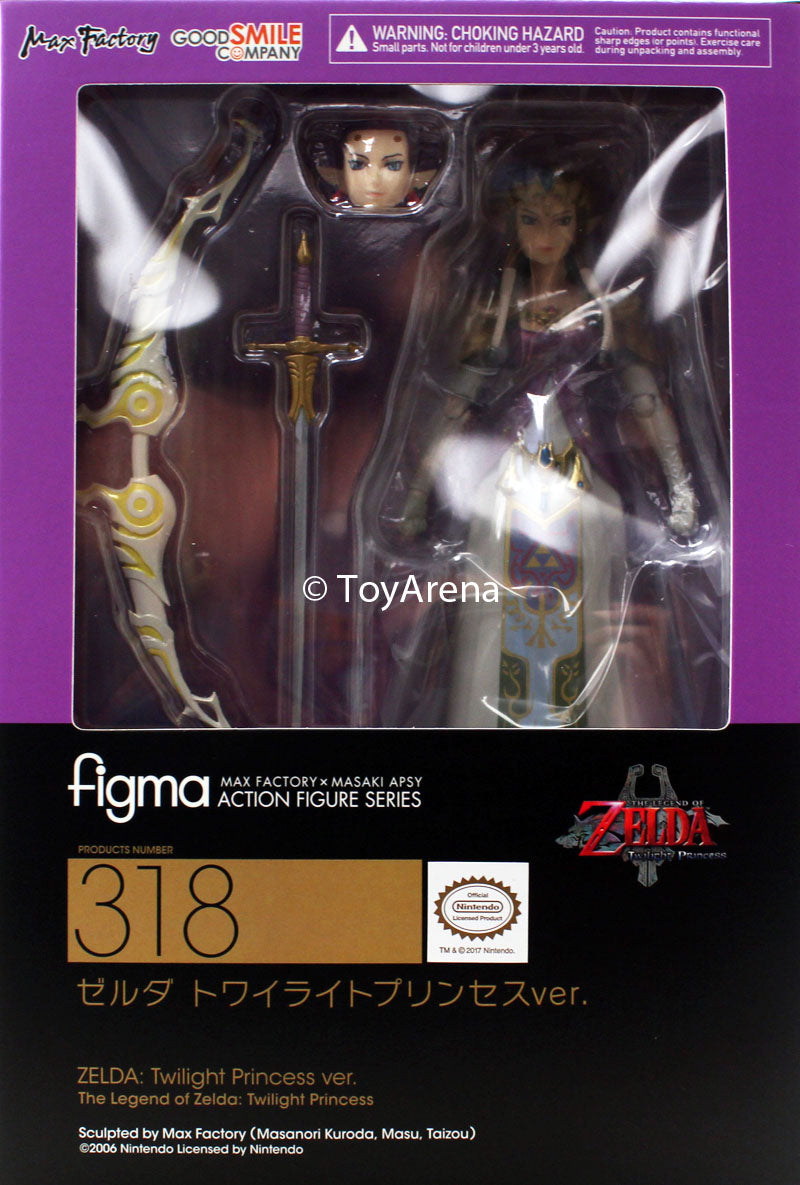 Figma #318 Zelda: Twilight Princess Ver. Action Figure - The Legend of Zelda Collectible for Fans | Perfect for Display, Gaming Room Decor, and Cosplay Props