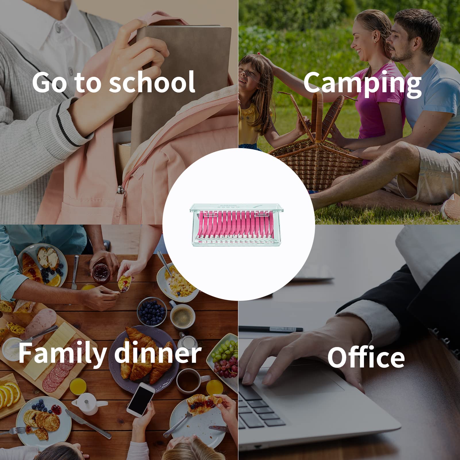 Interdental Brush - Angled Dental Cleaner with Flossing Head & Portable Case for Extra Tight Teeth | Perfect for Travel, Braces Care & Deep Teeth Cleaning at Home