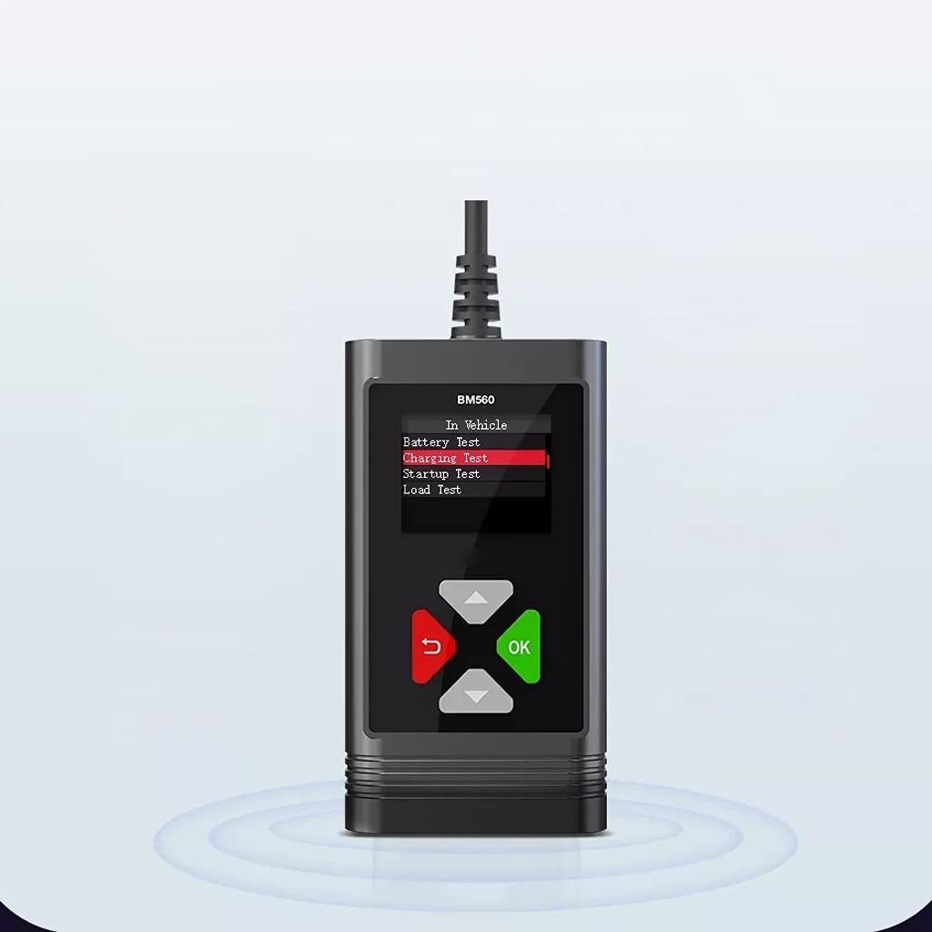 TWDYC BM560 12V 6V Car Battery Tester - 100-2000 CCA Analyzer for Cranking Test & Charge Check with Reverse Protection (2-220AH) - Perfect for Automotive Maintenance & DIY Battery Diagnostics