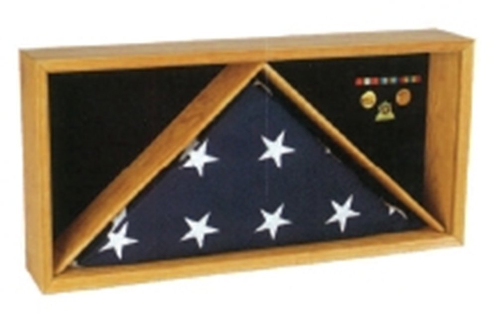 Rectangle Flag Medal Case - Display & Protect Military Medals & Flags - Perfect for Shadow Boxes, Awards, and Patriotic Home Decor