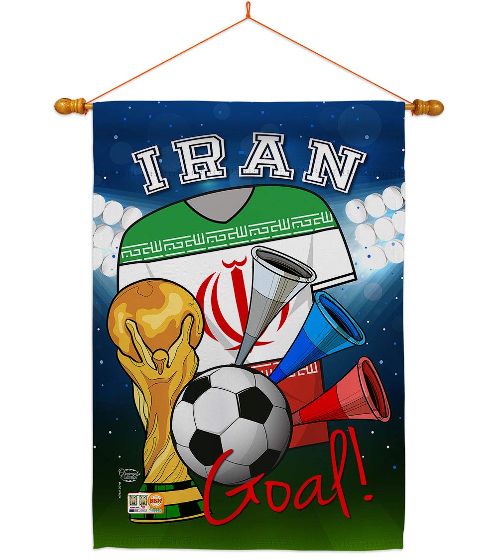 Iran Flag - World Cup Soccer Decor for Home, Garden & Sports Fans