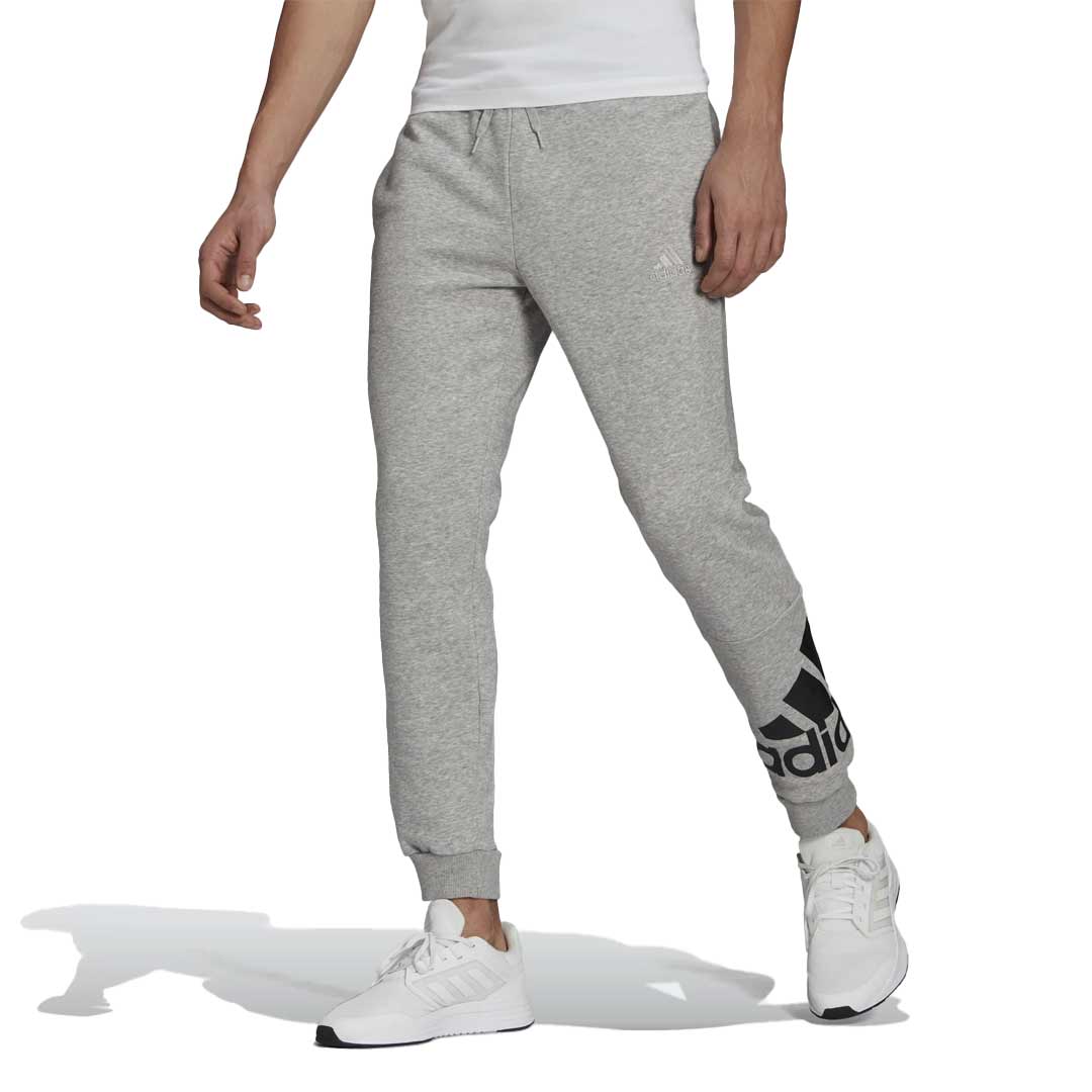 adidas Men's Tapered Cuff Fleece Pants GK8969 - Comfortable Winter Joggers for Running, Lounge & Casual Wear