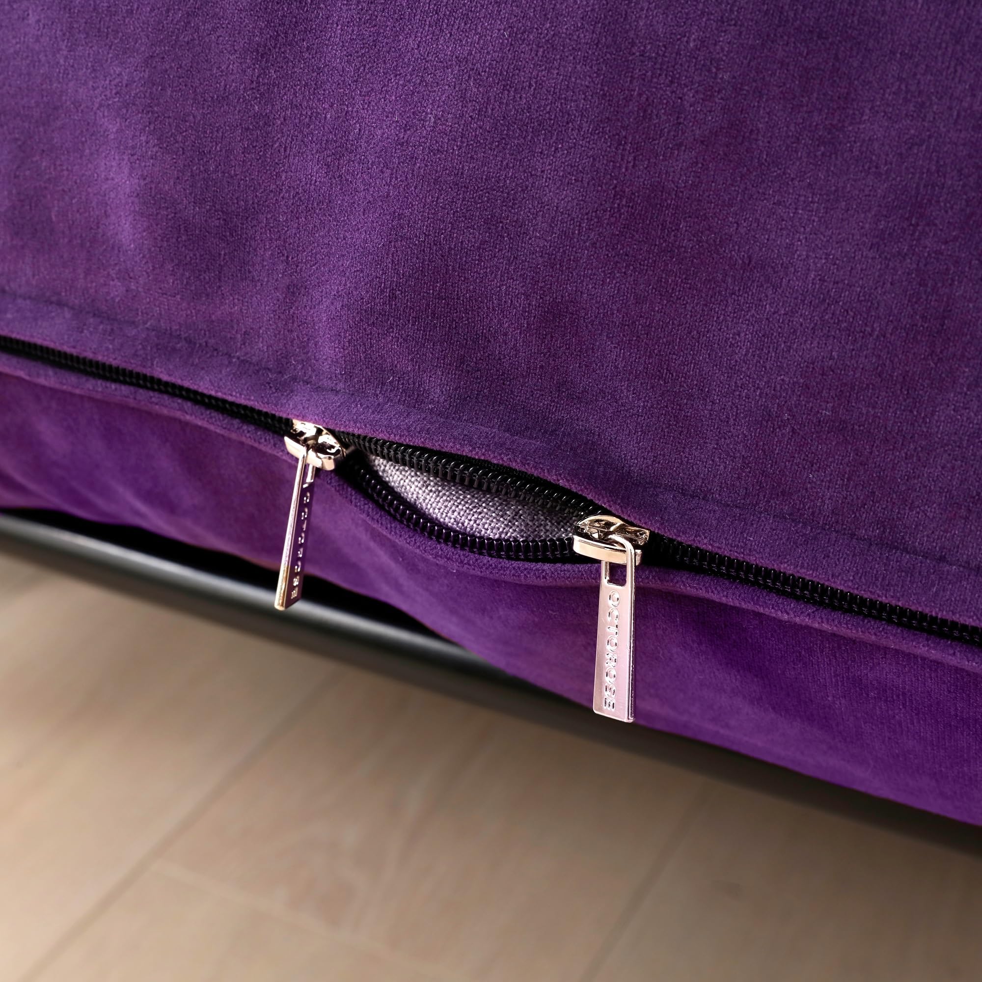 OctoRose Purple Micro Suede Futon Cover 54x75