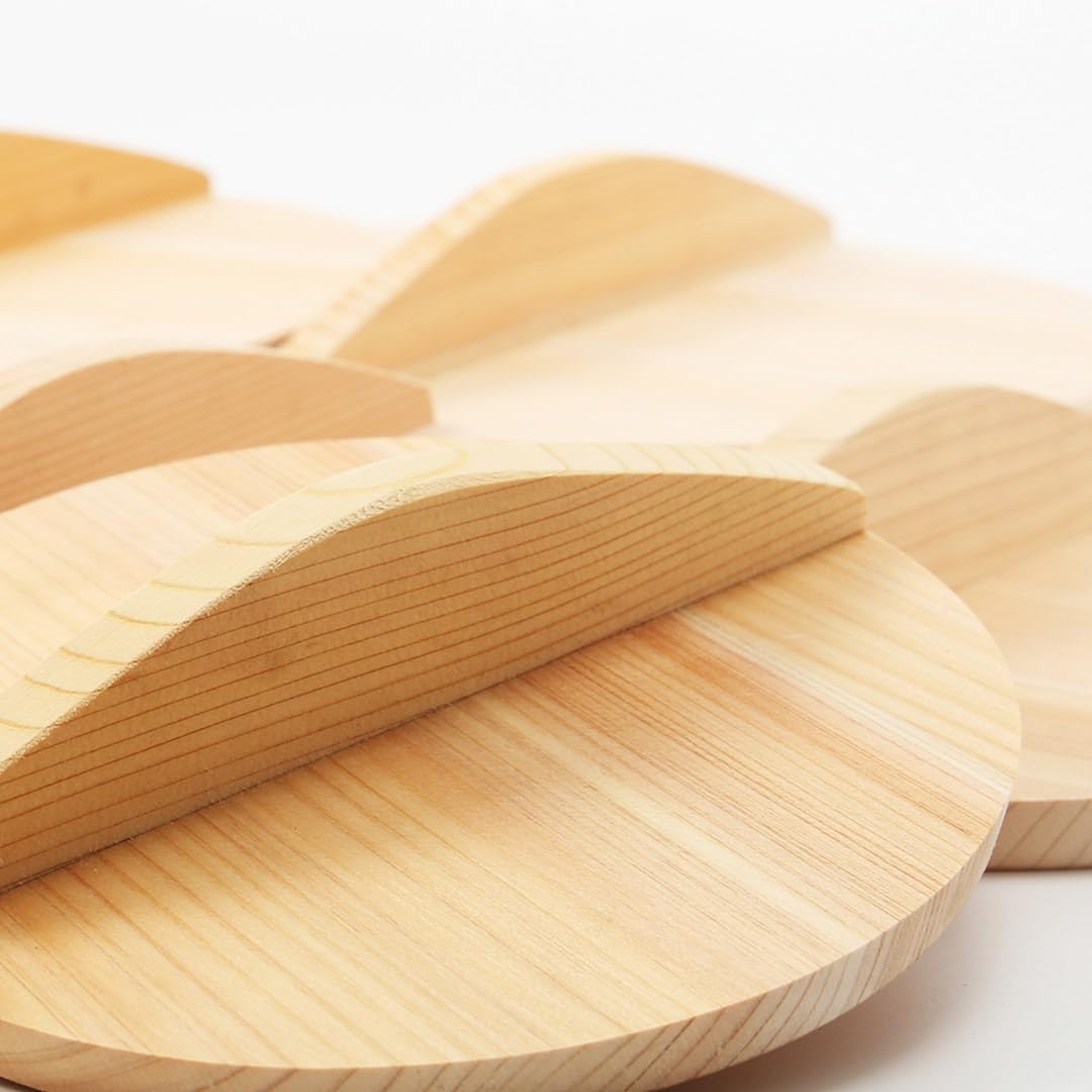 Premium Japanese Wooden Cooking Drop Lid (Otoshibuta) - 5.5