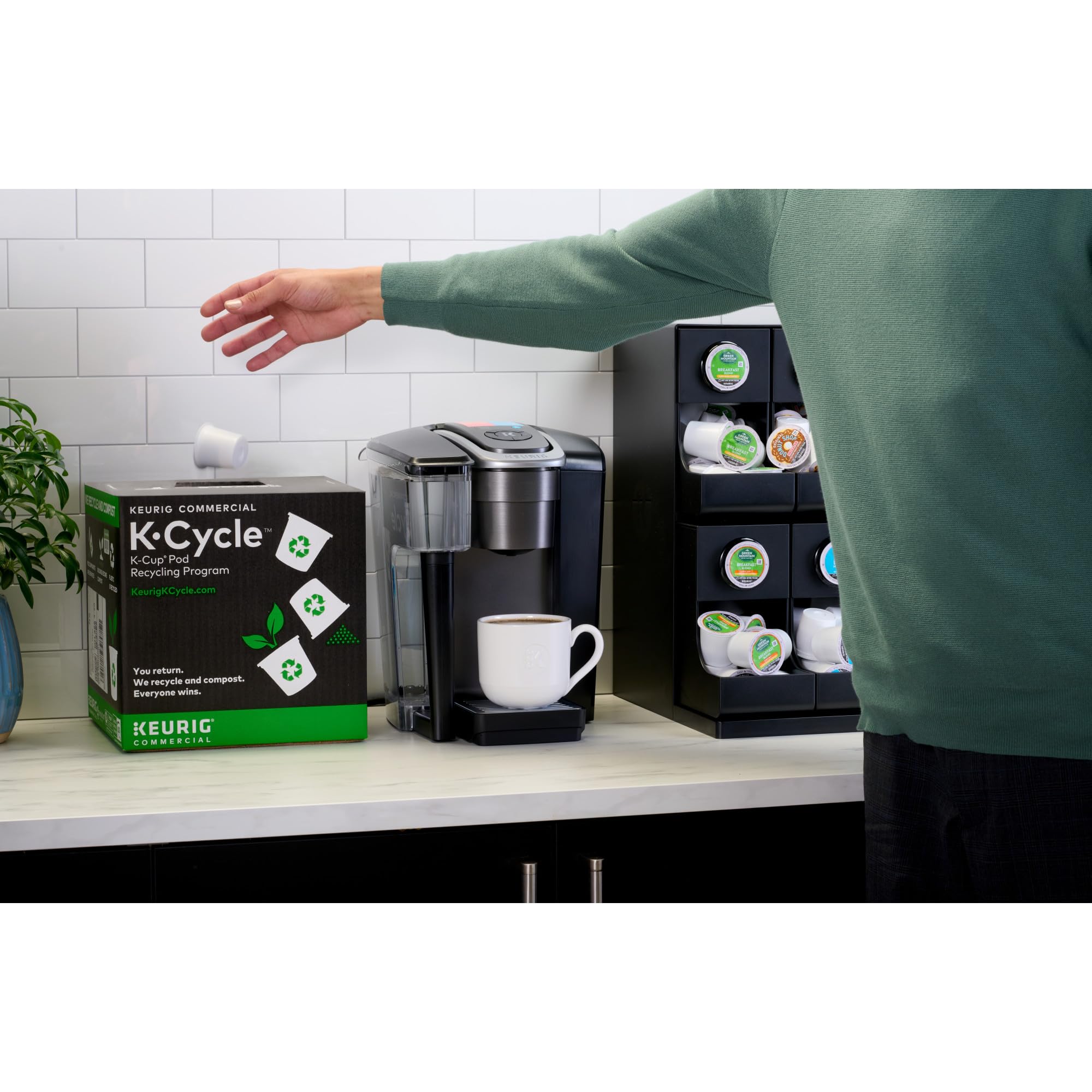 Keurig K-1550 Commercial Coffee Maker - Single Serve Brewer for Offices, Restaurants & Large Events - High Capacity Coffee Machine with Fast Brewing