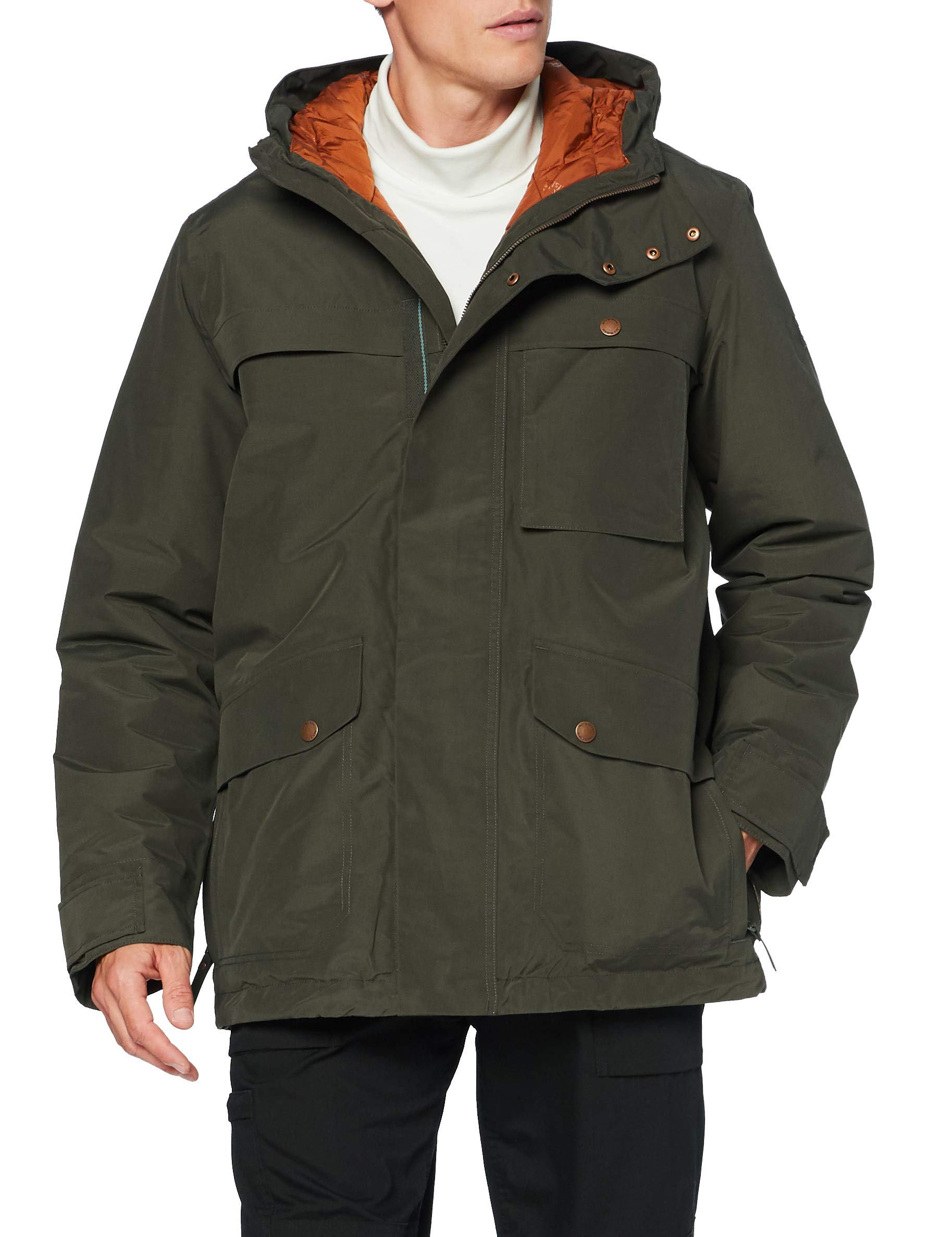 Jack Wolfskin Men's Wildwood Waterproof Hiking Jacket - Lightweight Outdoor Windbreaker for Camping & Trekking - Size M
