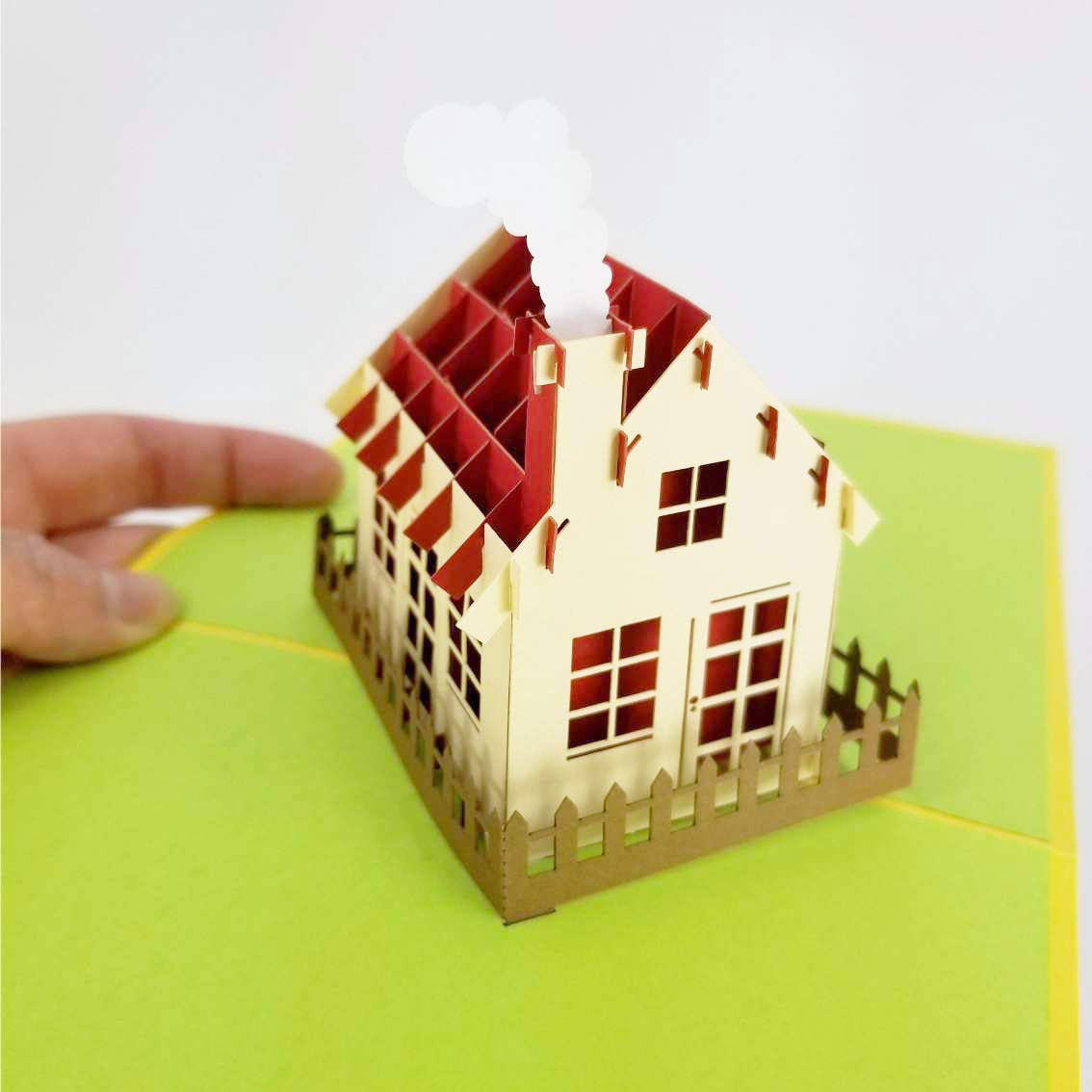 3D Pop Up House Greeting Card for All Occasions - New Home Gift, Housewarming Present, Realtor Closing Gift, Moving In Celebration Card | Perfect for Housewarming Parties, Congratulations & Special Moments