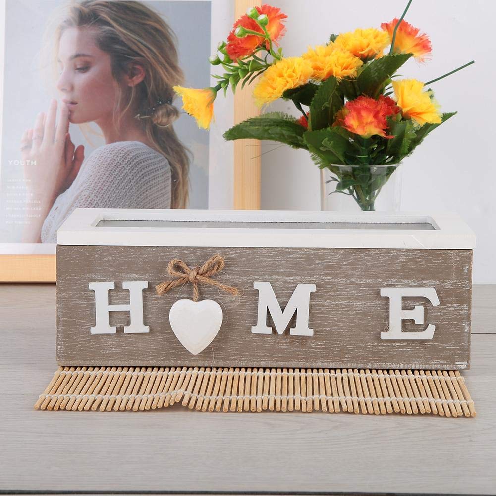 Premium Wooden Tea Box with Lid - Tea Bag Organizer & Storage Chest - Clear Sampler Assortment Box for Loose Leaf & Bagged Teas - Perfect for Kitchen, Pantry, or Gift Giving